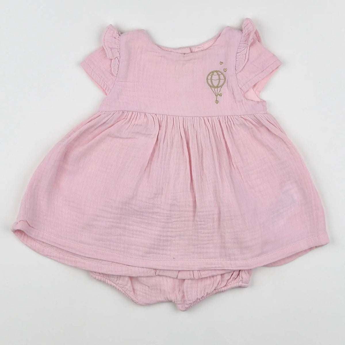 Vertbaudet - robe rose - 3 mois
