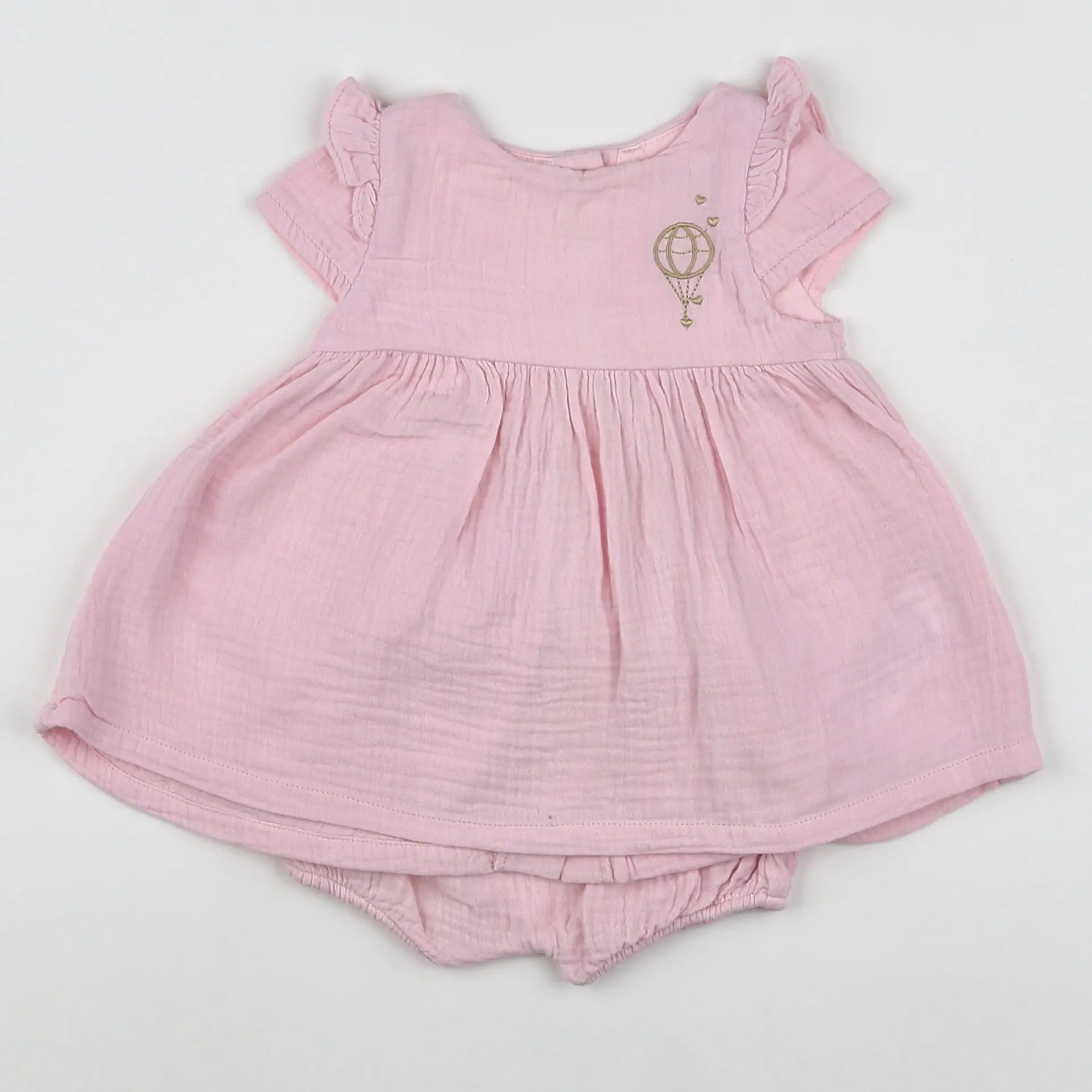 Vertbaudet - robe rose - 3 mois