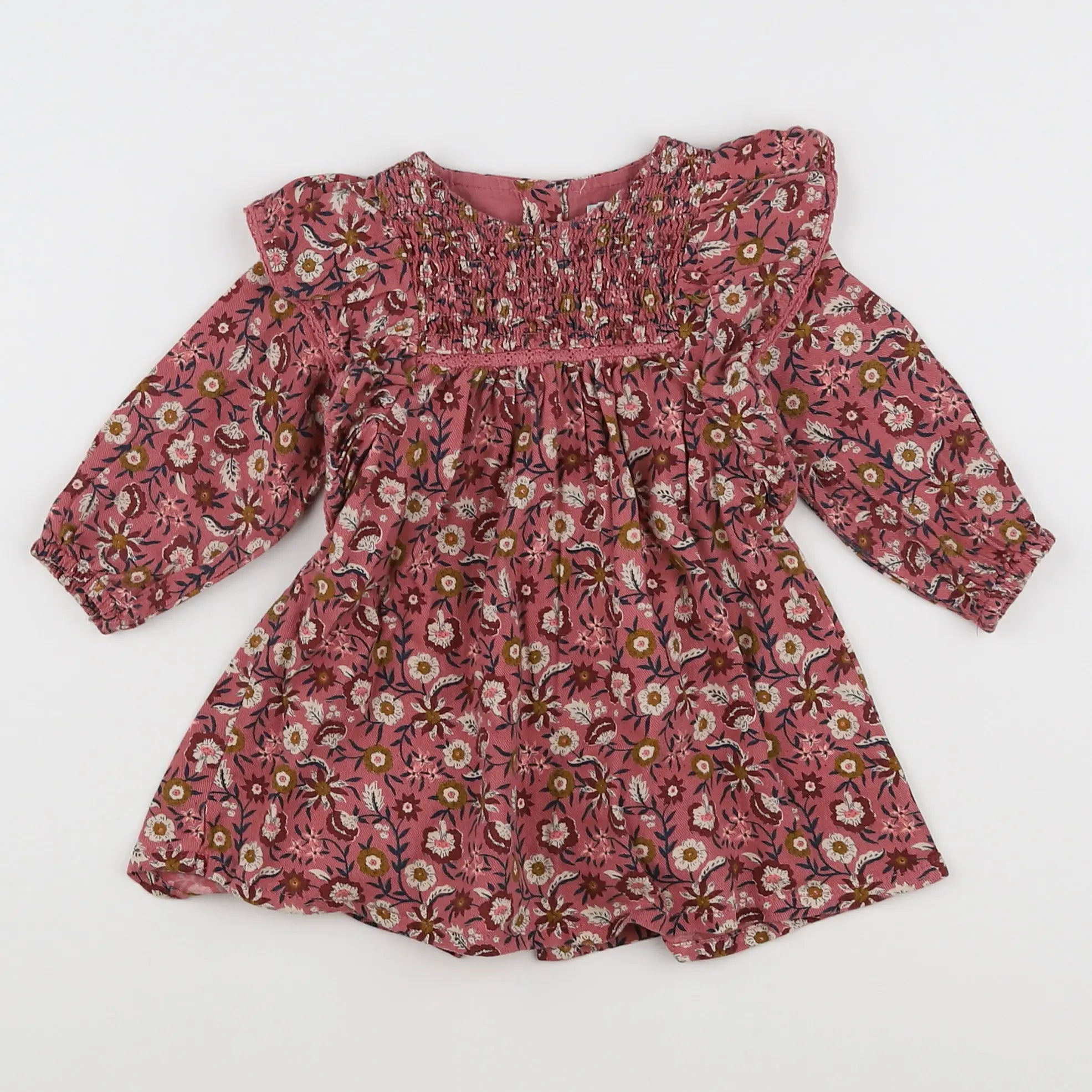 Vertbaudet - robe rose - 6 mois