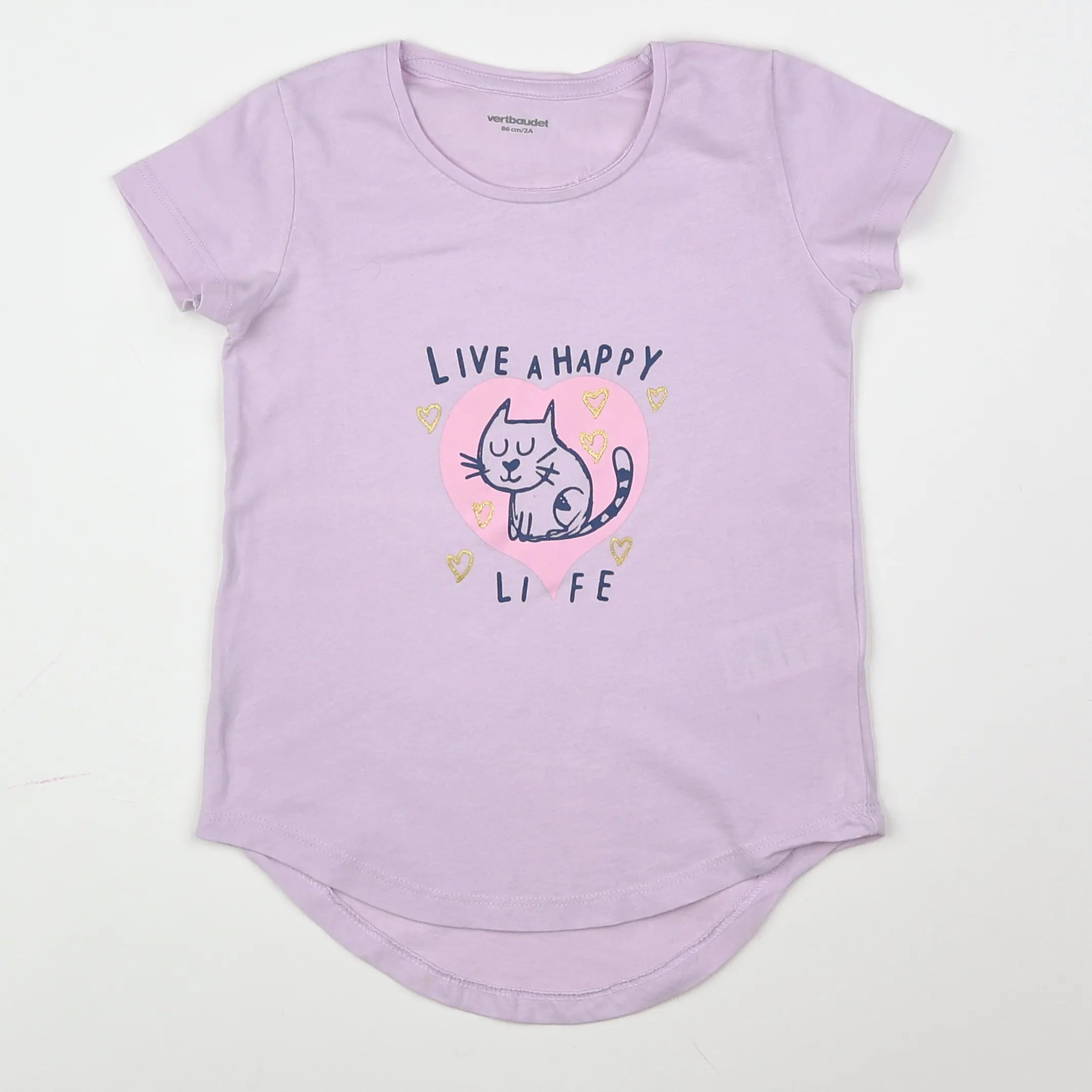 Vertbaudet - robe violet - 2 ans