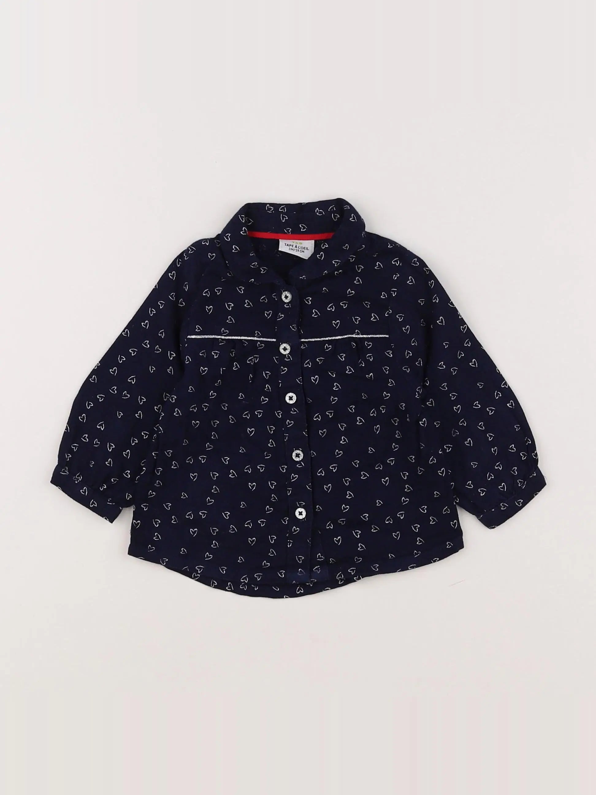 Tape à l'oeil - blouse bleu - 3 mois