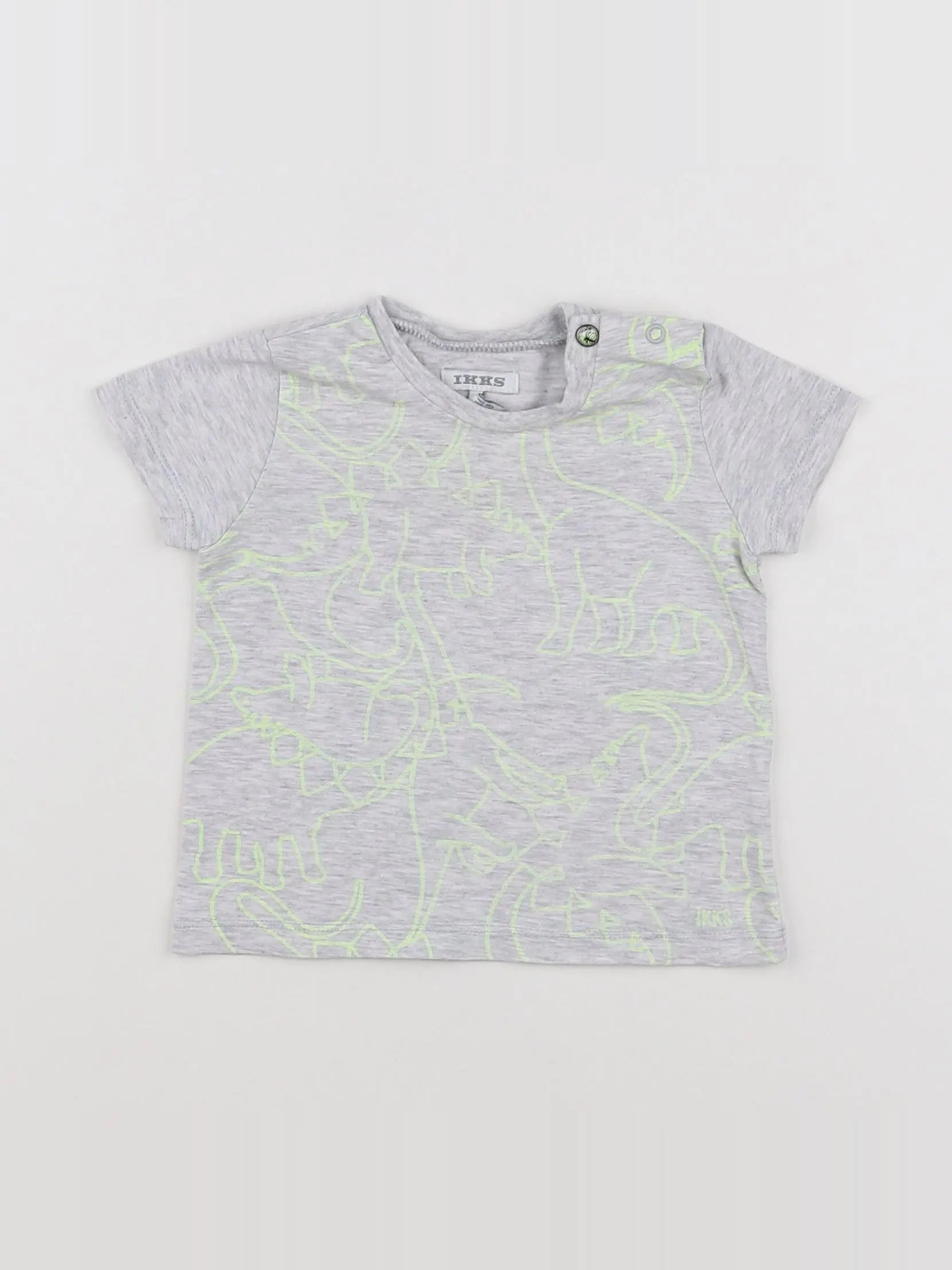 IKKS - tee-shirt gris - 6 mois