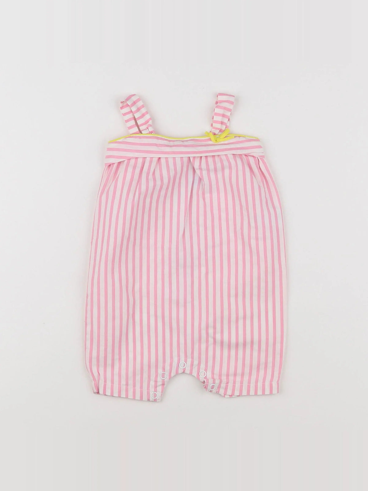 Petit Bateau - combinaison blanc, rose - 6 mois
