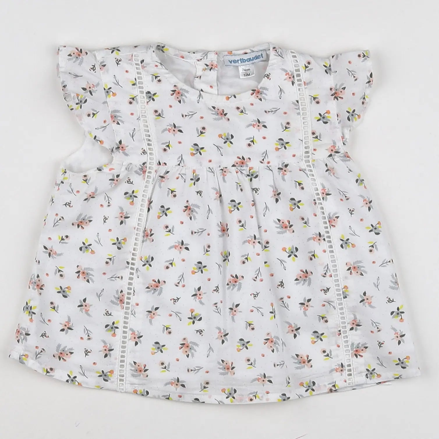 Vertbaudet - blouse Blanc - 12 mois