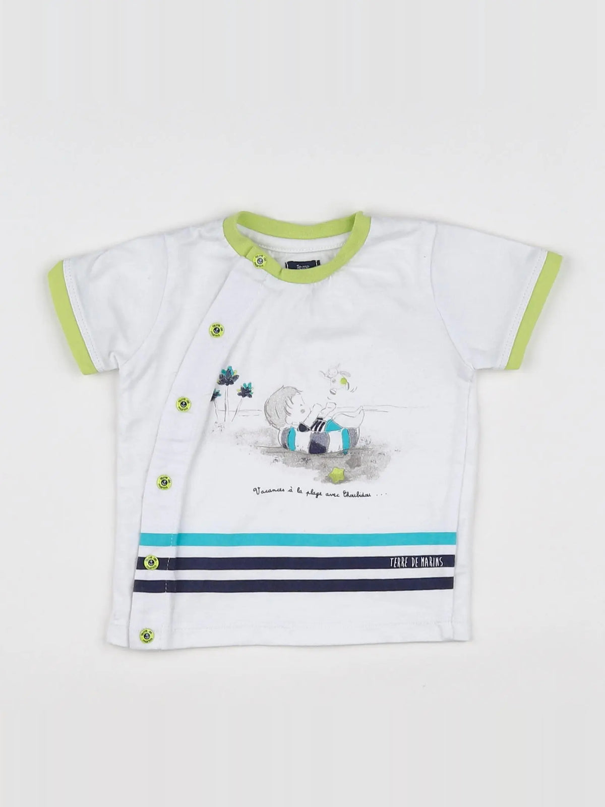 Terre de marins - tee-shirt blanc - 9 mois