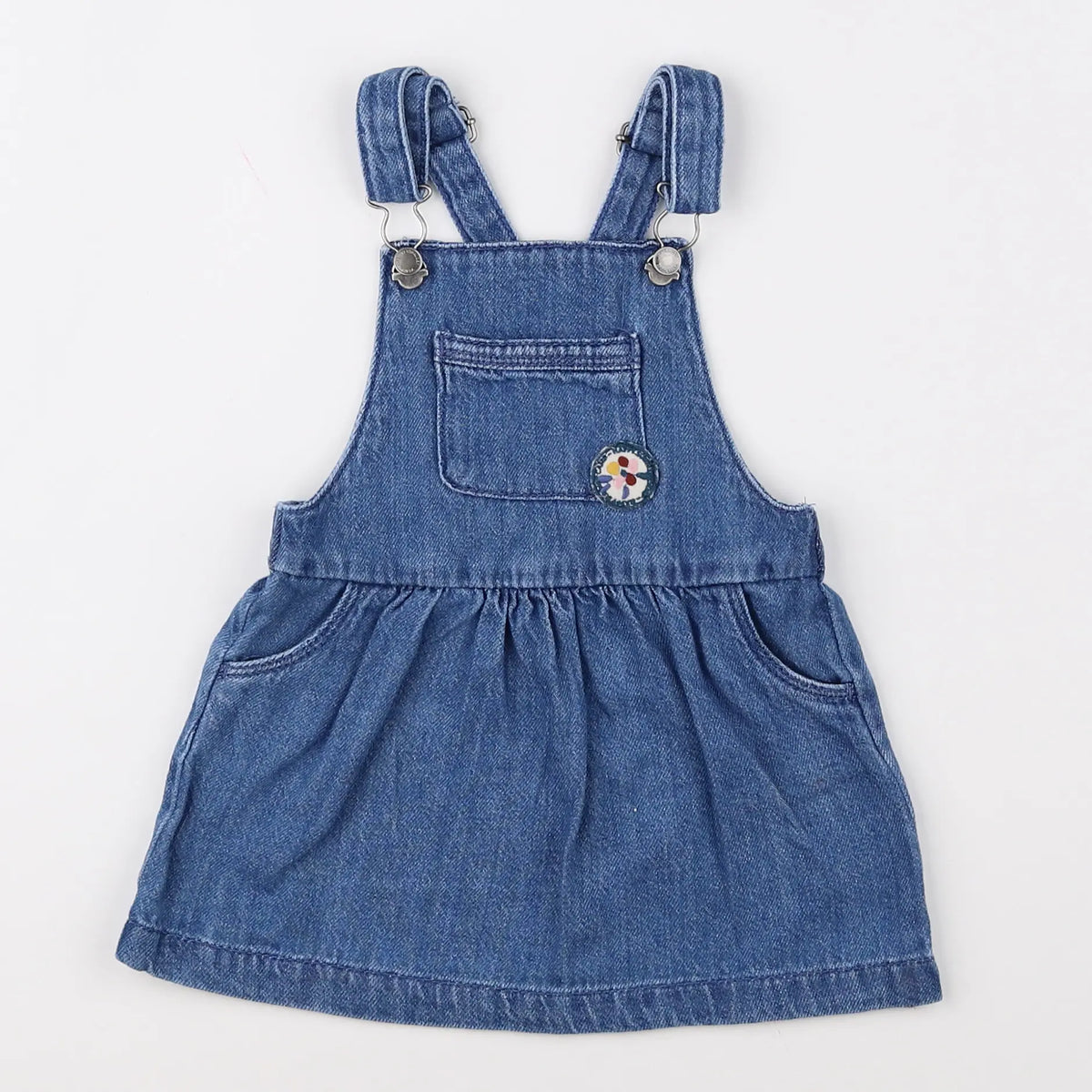 Vertbaudet - robe bleu - 12 mois