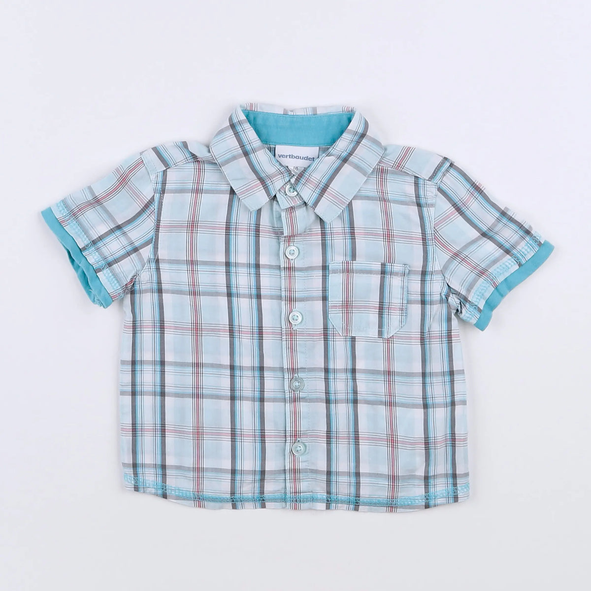 Vertbaudet - chemise vert - 3 mois