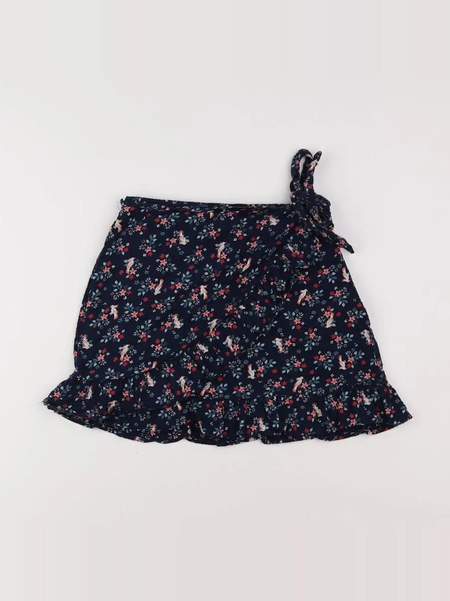 Vertbaudet - jupe bleu, rose - 9 ans