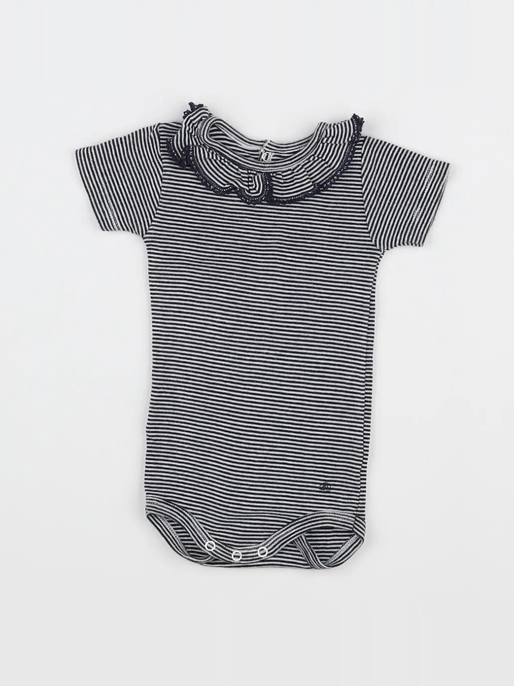Petit Bateau - body vetement bleu - 3 mois