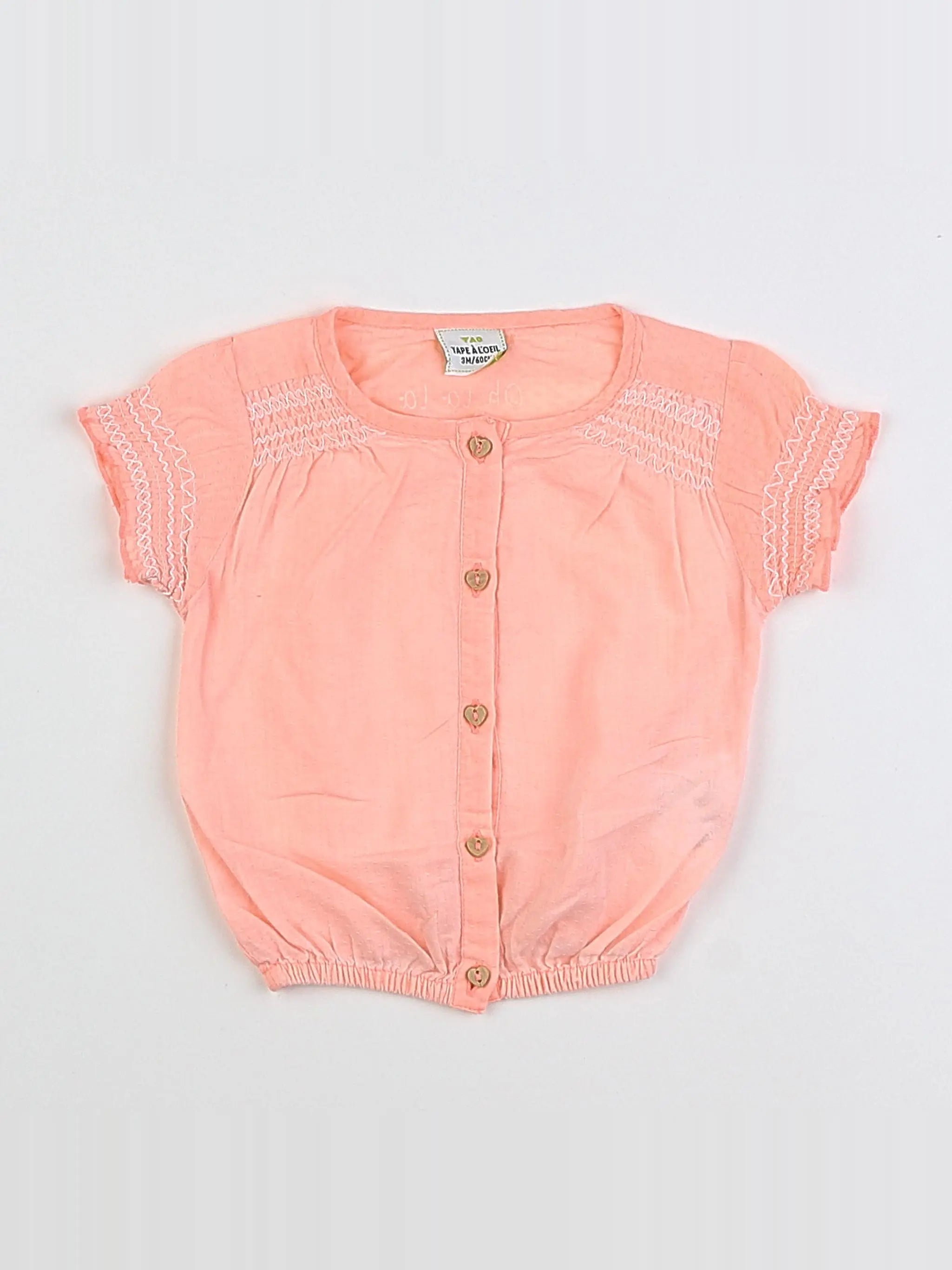 Tape à l'oeil - blouse rose - 3 mois