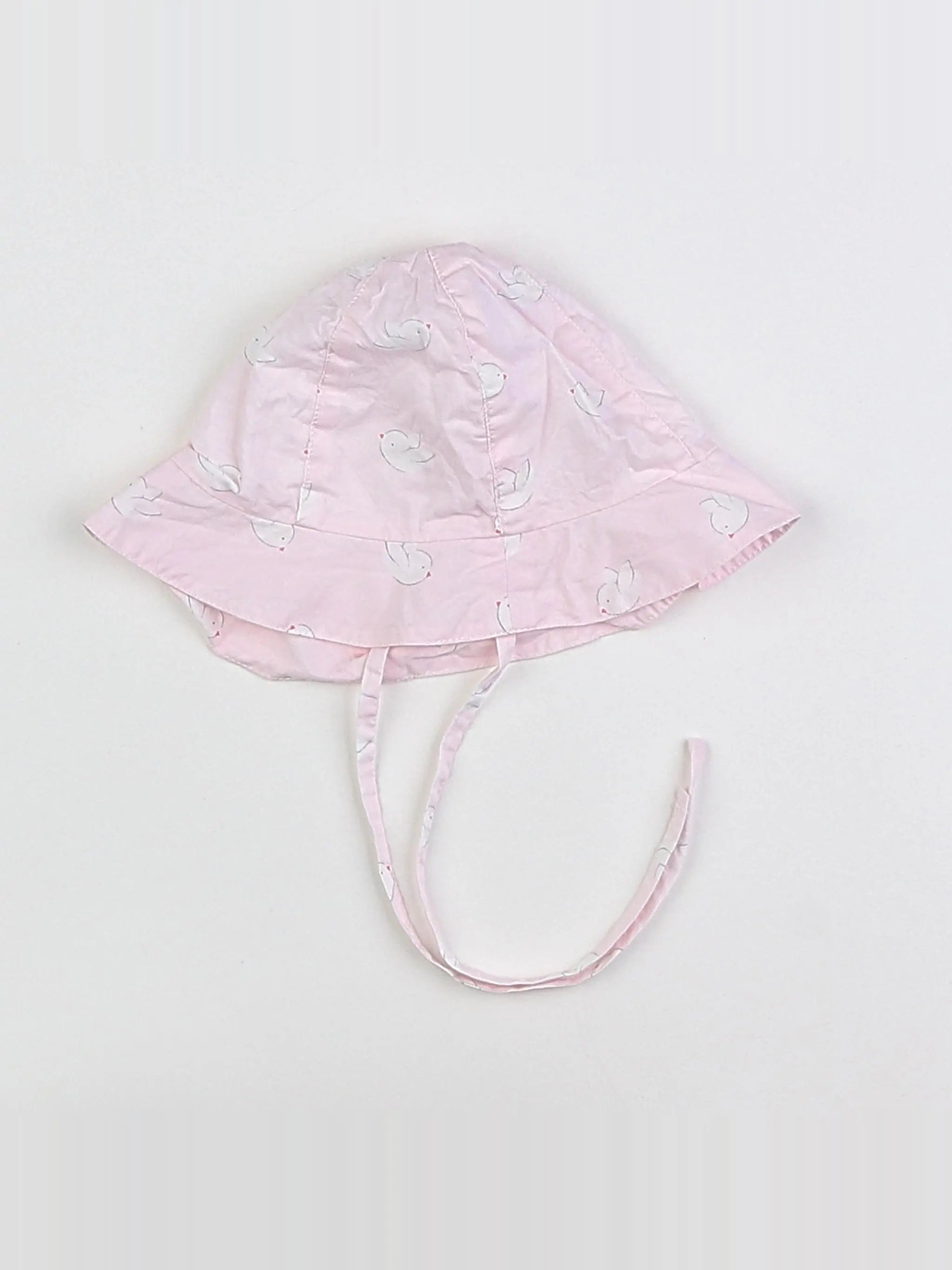 Jacadi - chapeau rose, blanc - 6 mois