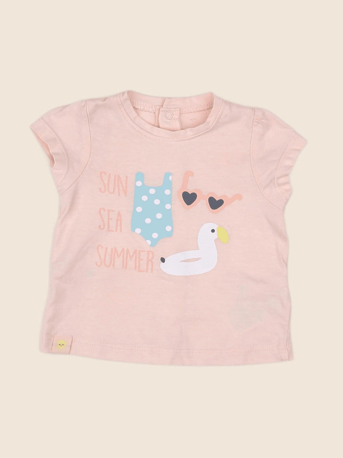 Vertbaudet - tee-shirt rose - 3 mois