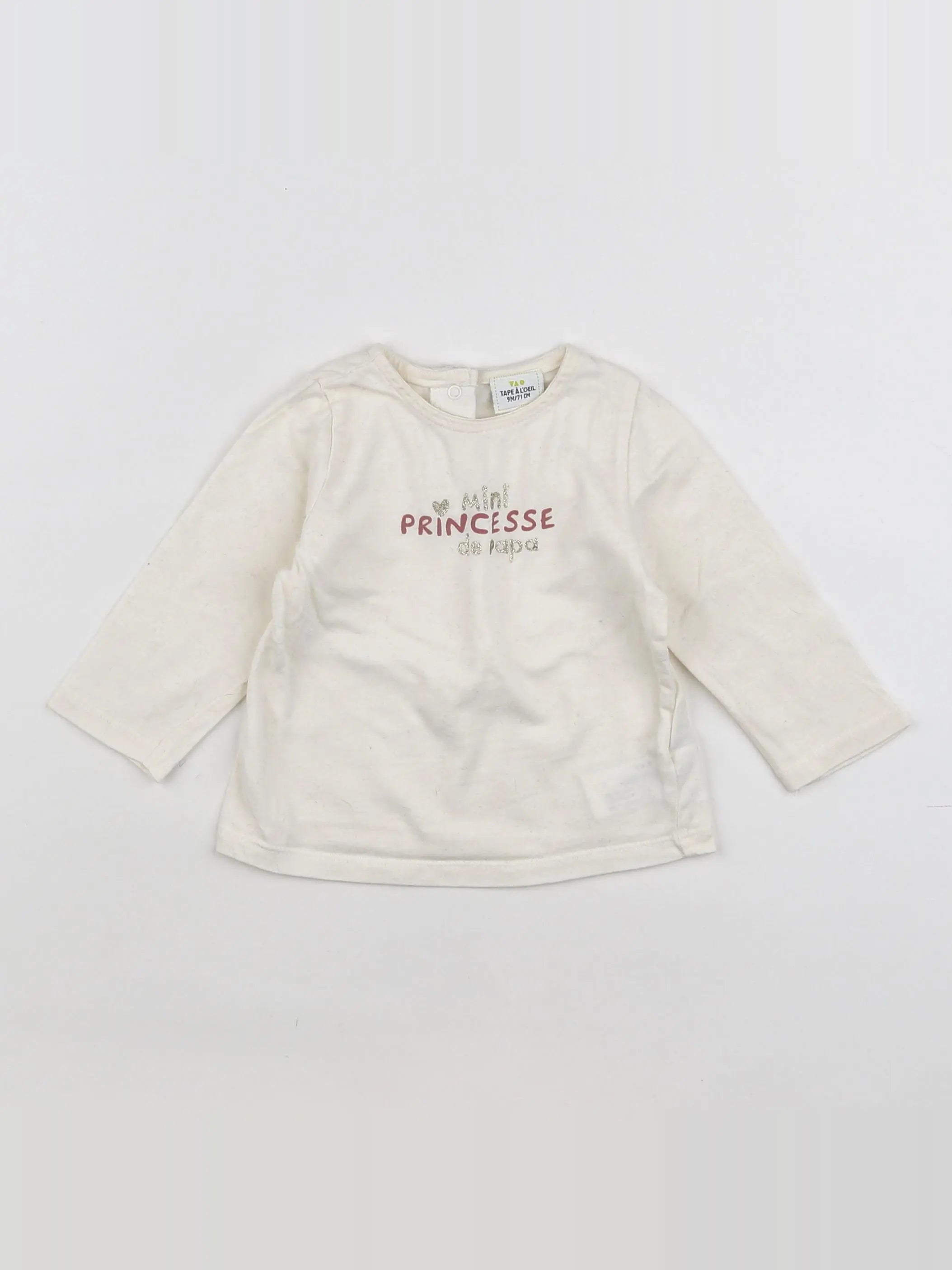 Tape à l'oeil - tee-shirt beige - 9 mois