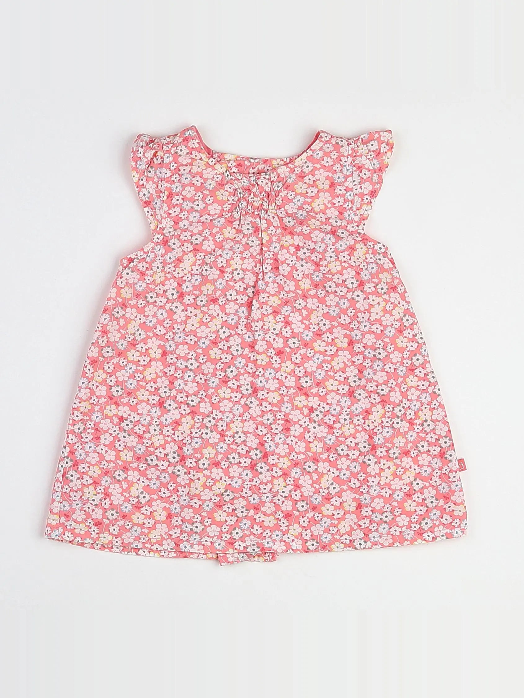 Cadet Rousselle - robe rose, bleu - 6 mois