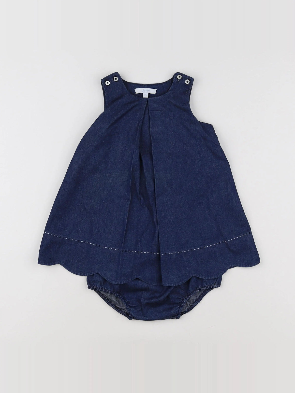 Jacadi - robe bleu - 12 mois