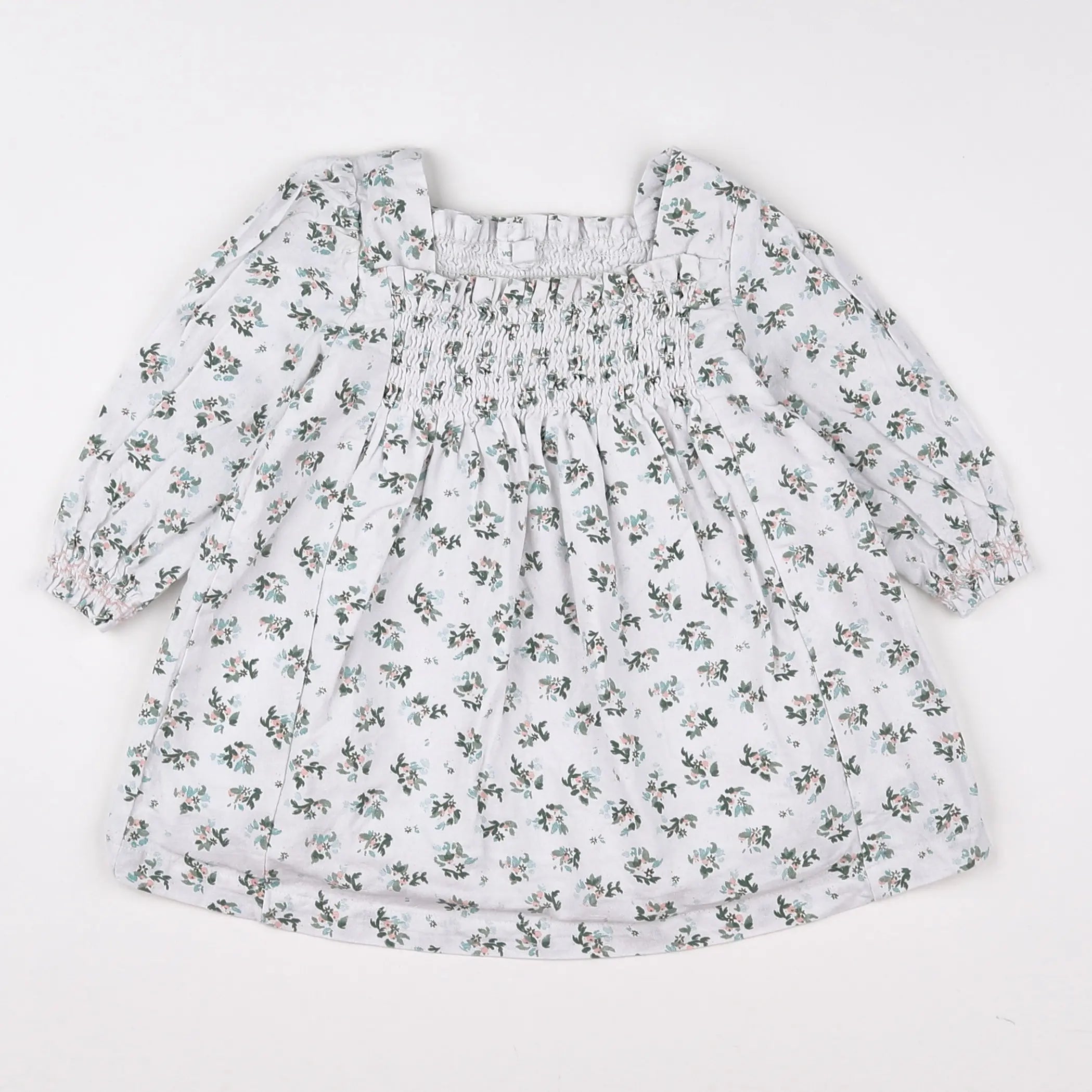 Vertbaudet - robe blanc - 9 mois