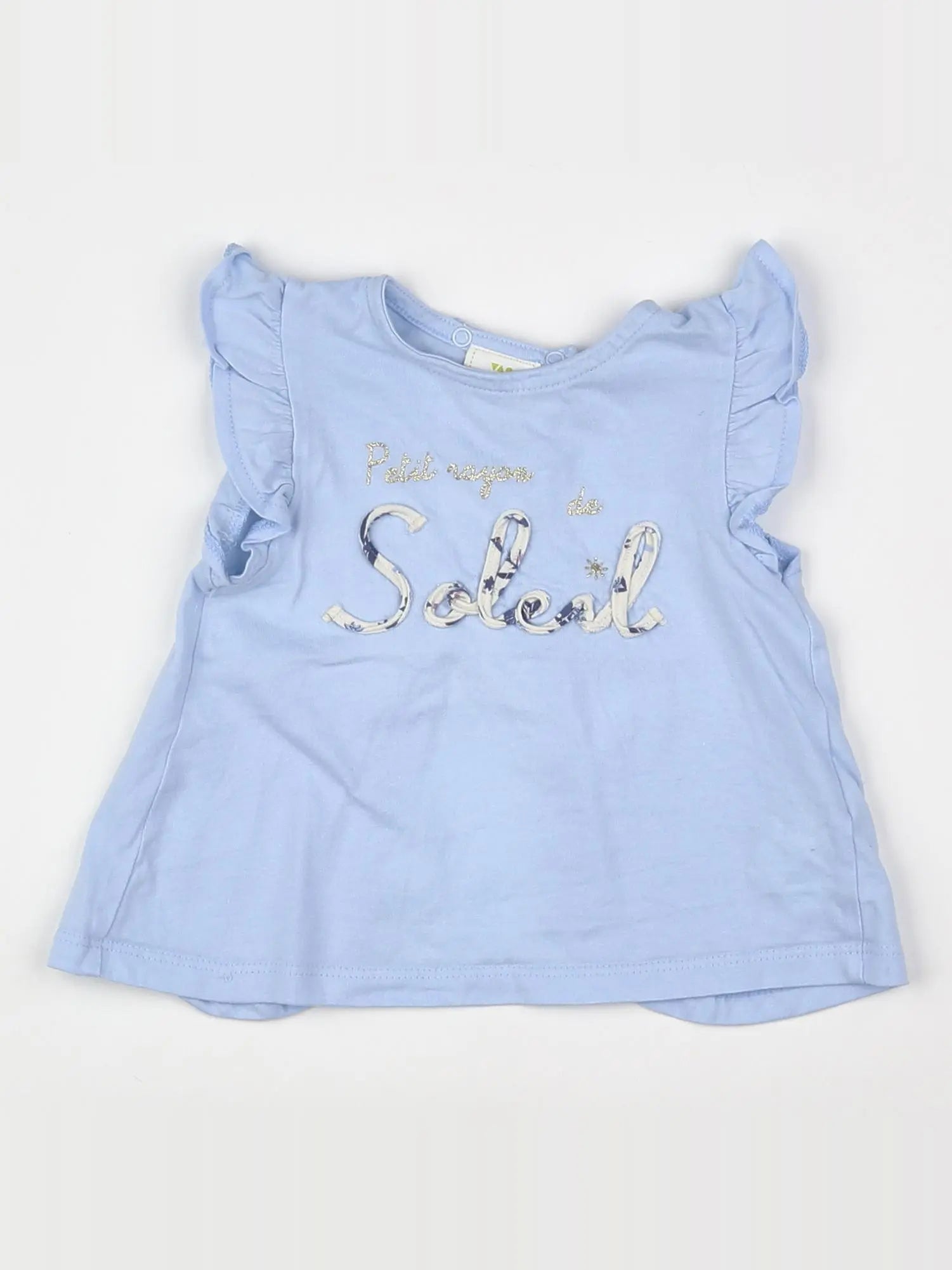 Tape à l'oeil - tee-shirt bleu - 9 mois
