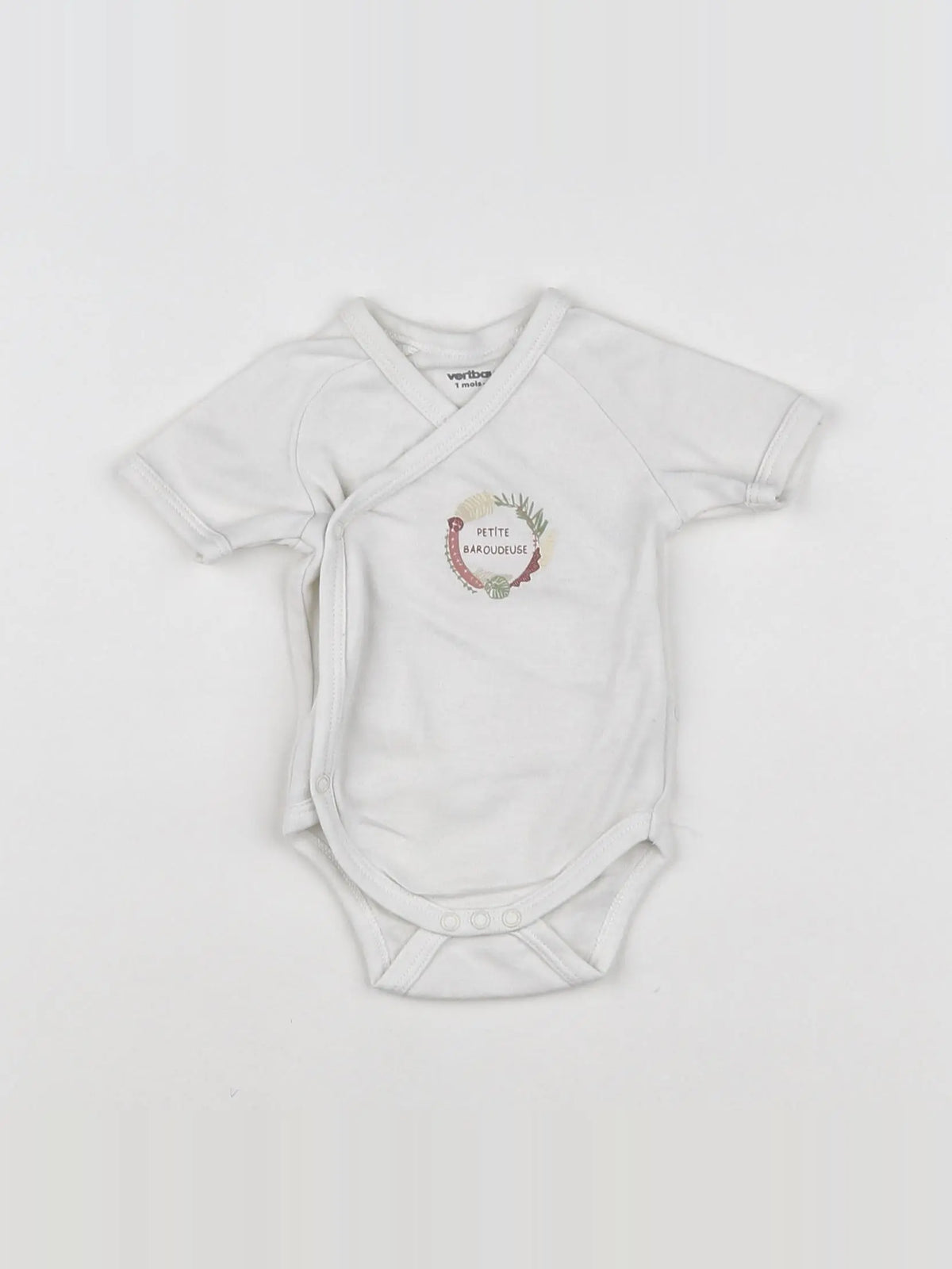 Vertbaudet - body blanc - 1 mois