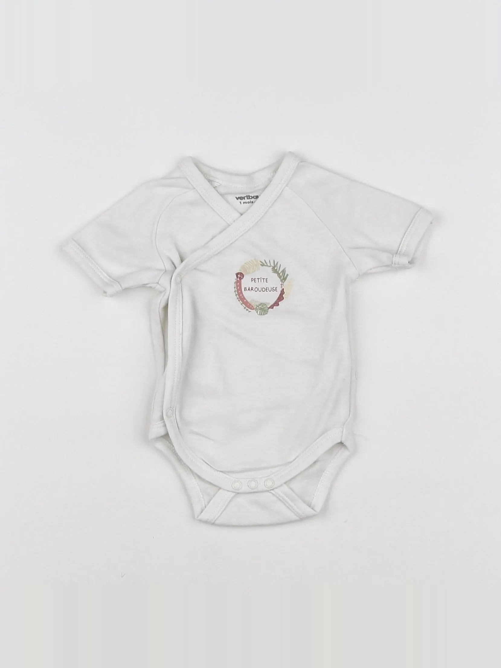 Vertbaudet - body blanc - 1 mois