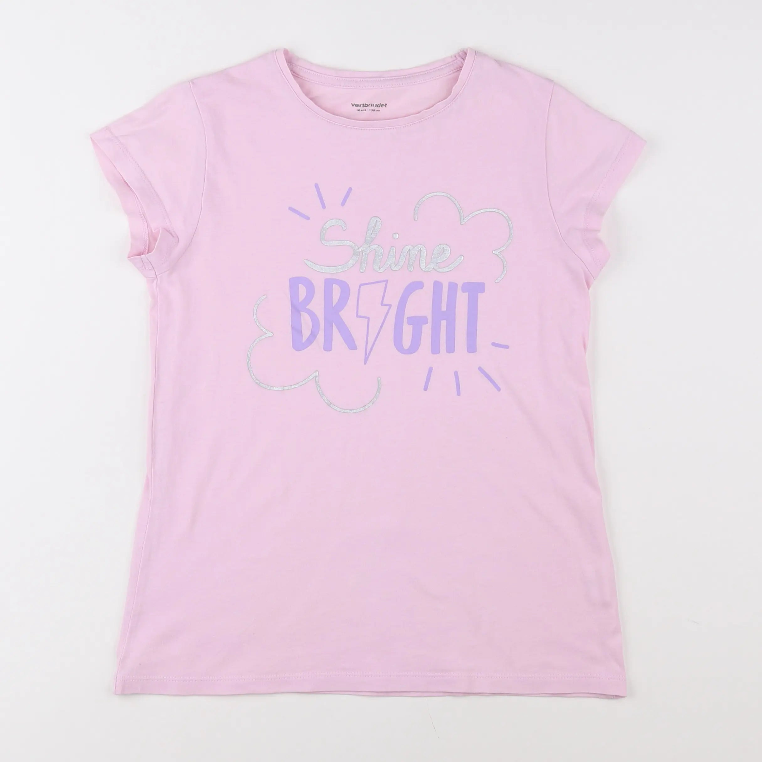 Vertbaudet - tee-shirt rose - 10 ans