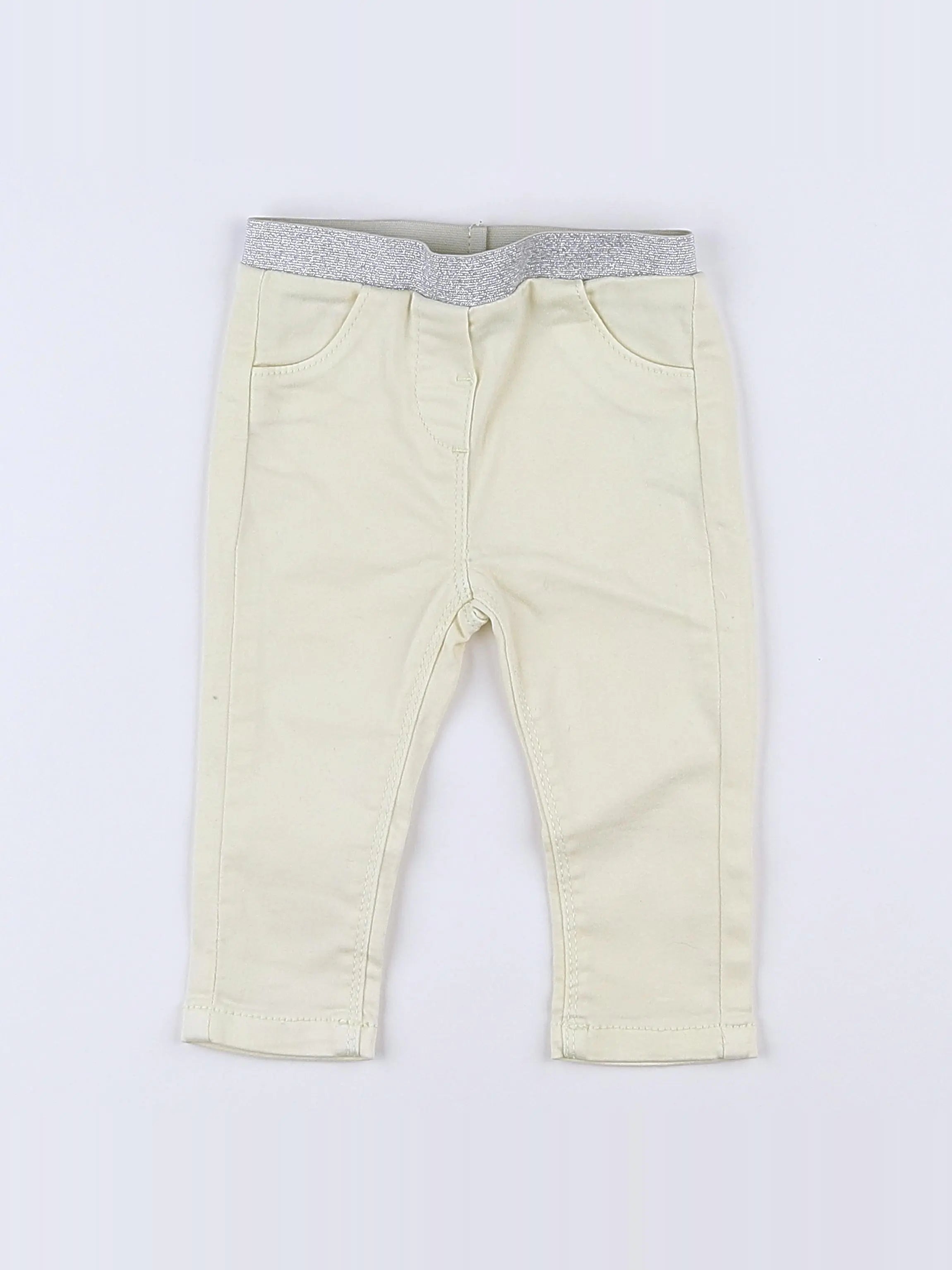 Tape à l'oeil - jegging jaune, argent - 9 mois