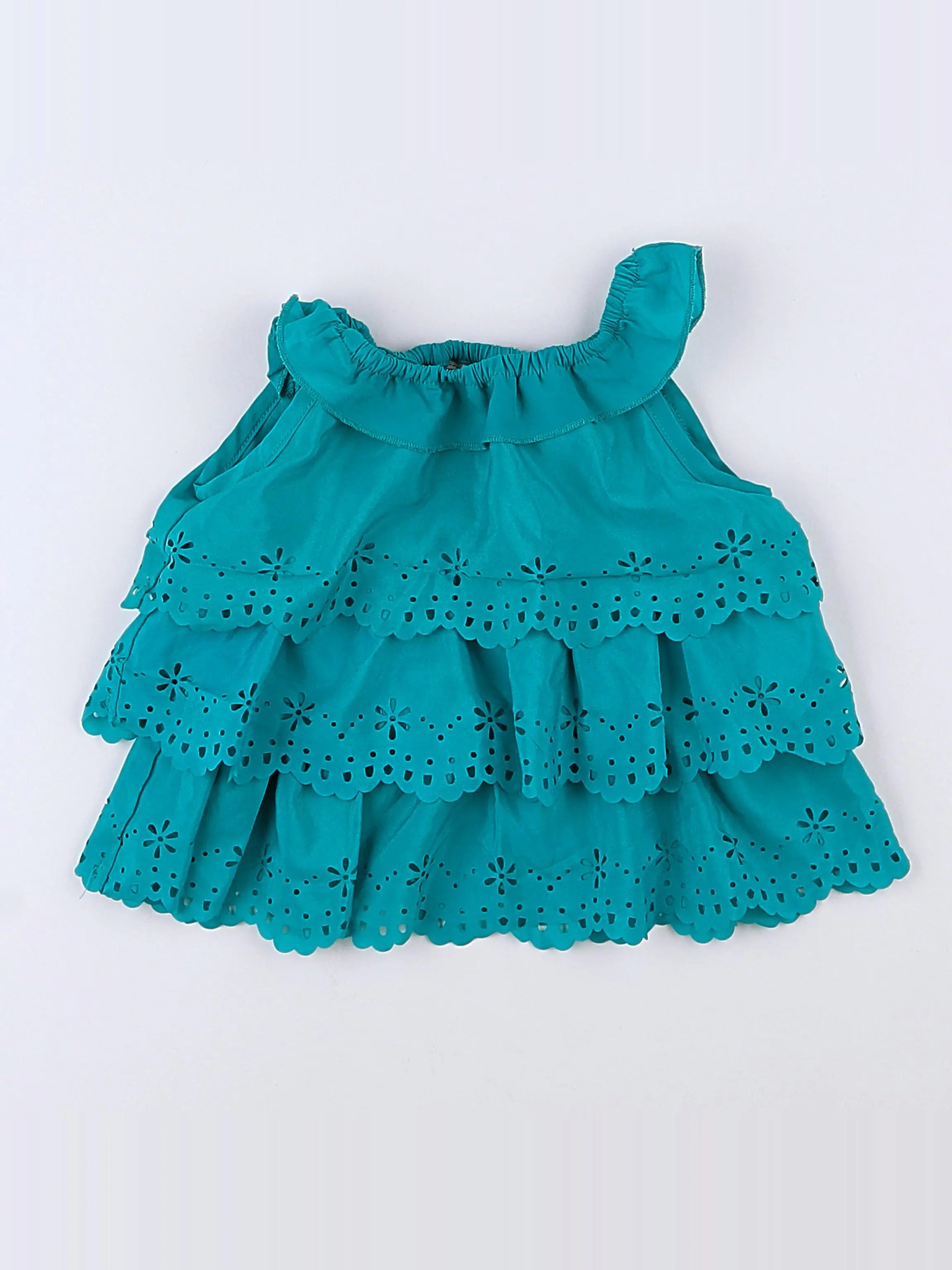 Tape à l'oeil - blouse vert - 12 mois