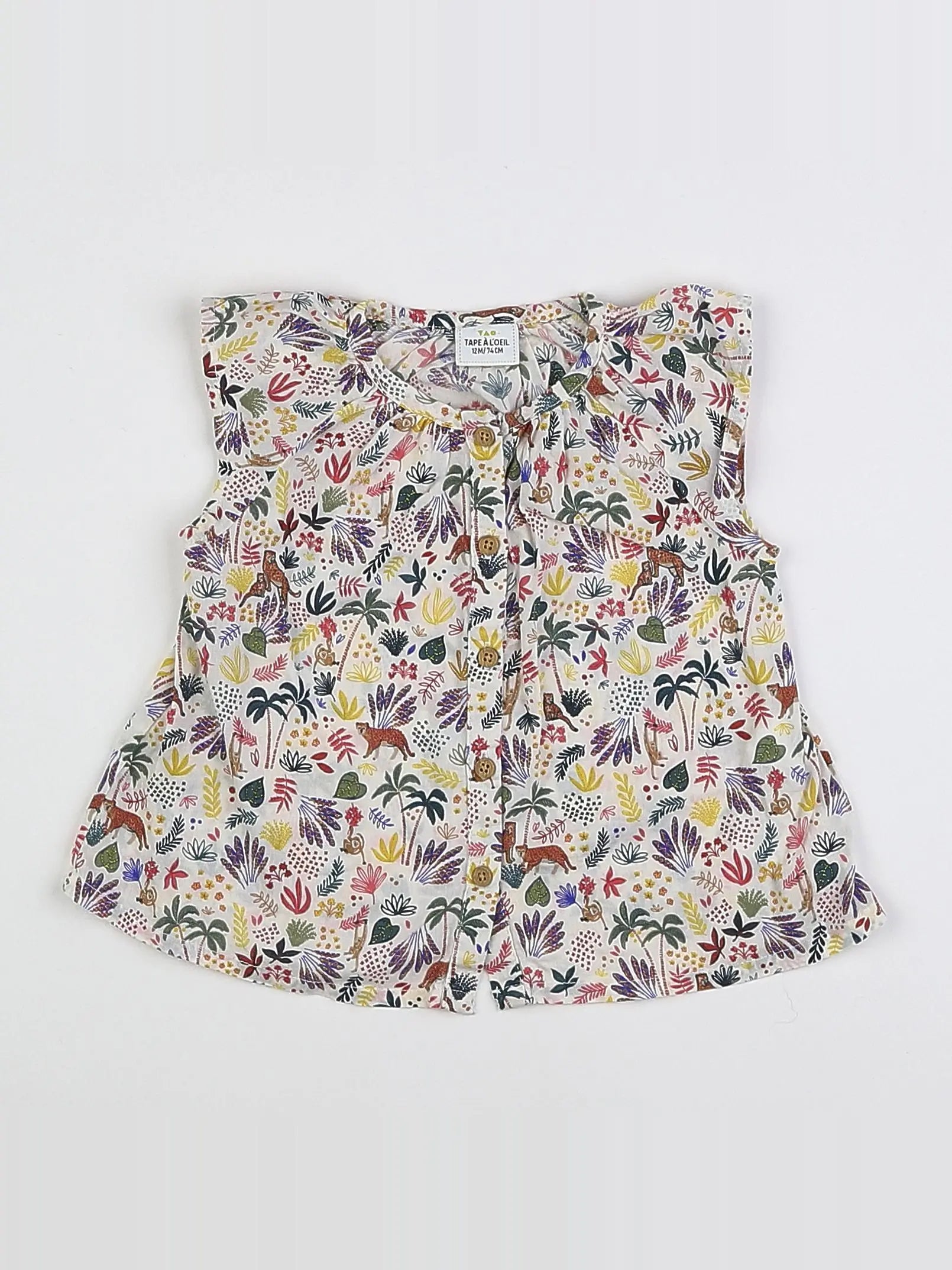 Tape à l'oeil - blouse multicolore - 12 mois