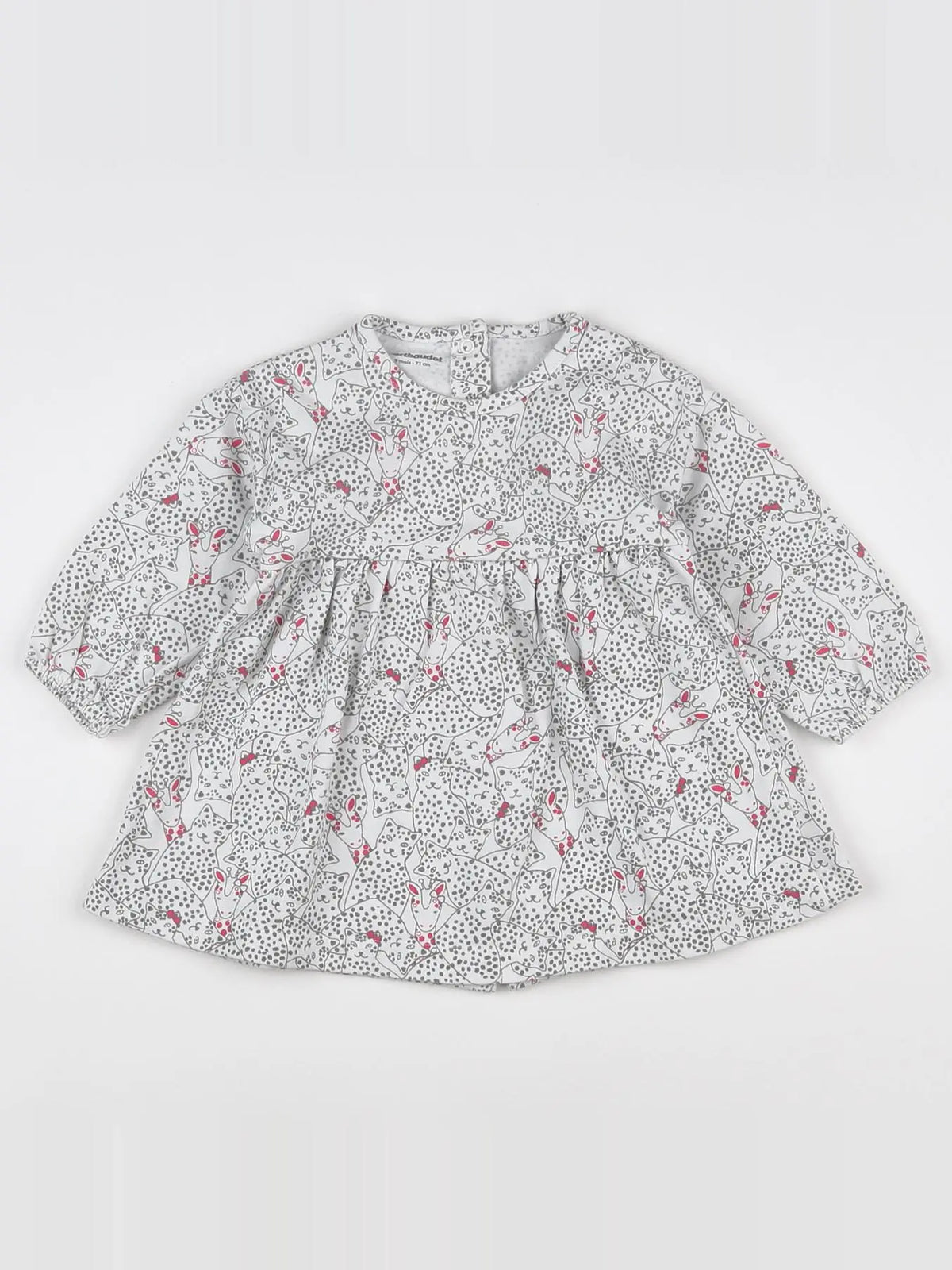 Vertbaudet - robe blanc - 9 mois