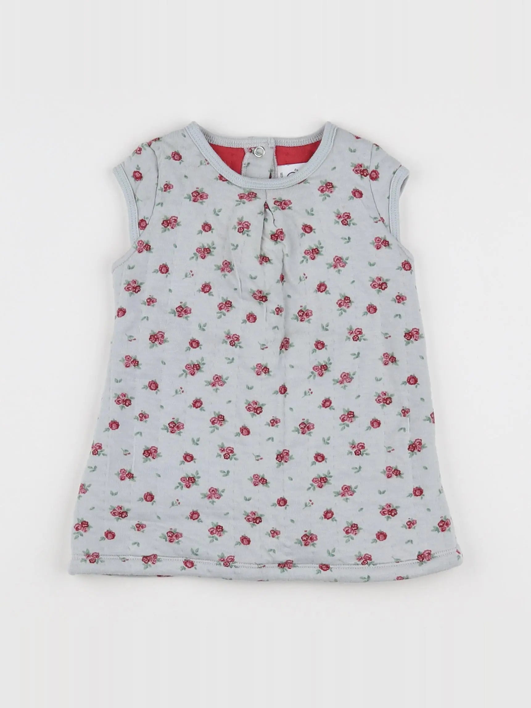 Petit Bateau - robe bleu - 6 mois