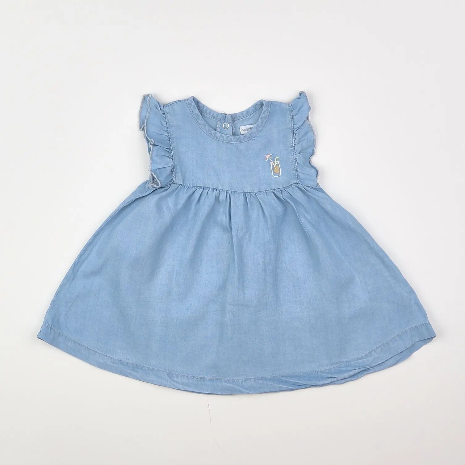 Vertbaudet - robe bleu - 6 mois