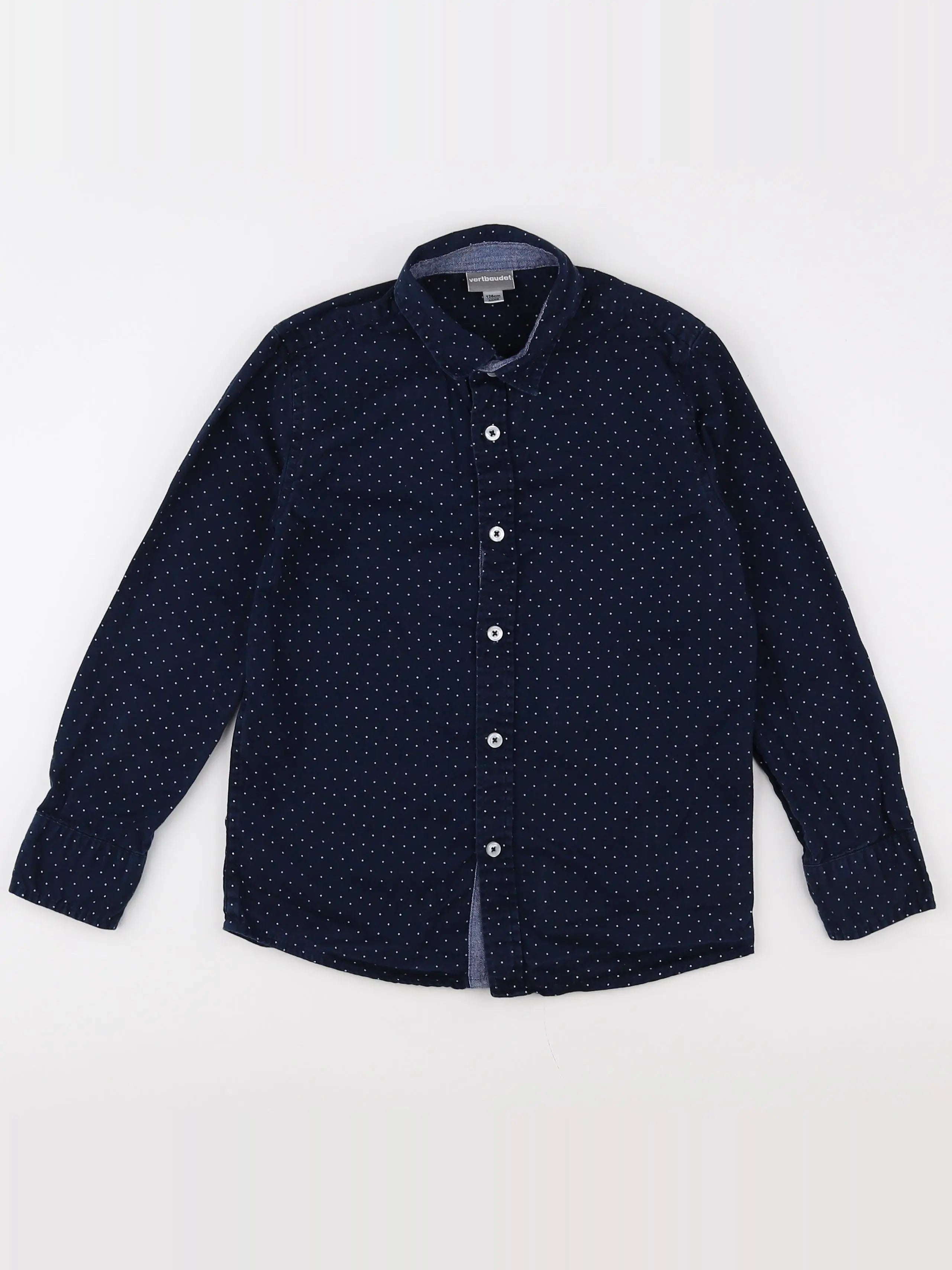 Vertbaudet - chemise bleu - 8 ans
