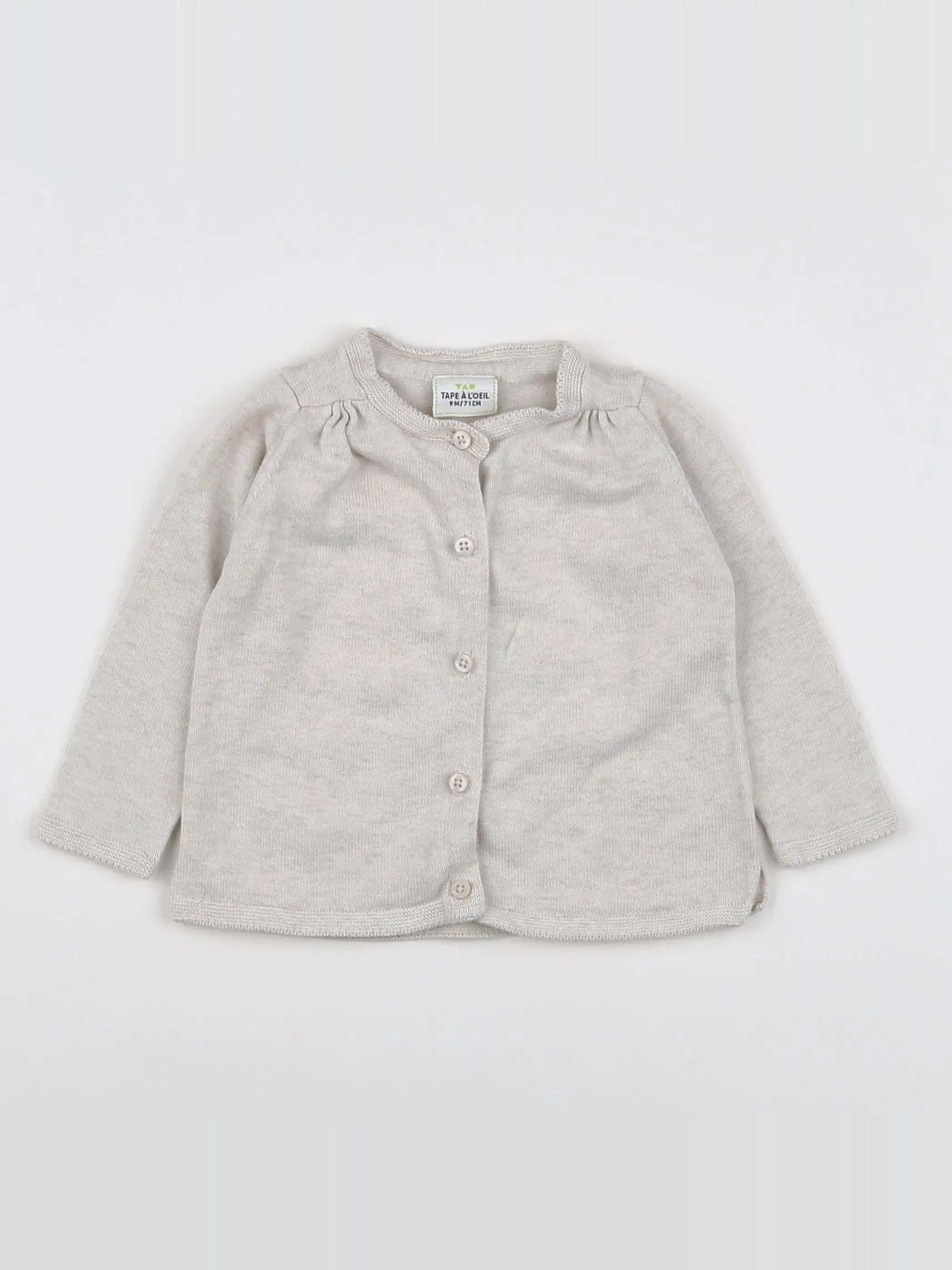 Tape à l'oeil - gilet beige - 3 mois