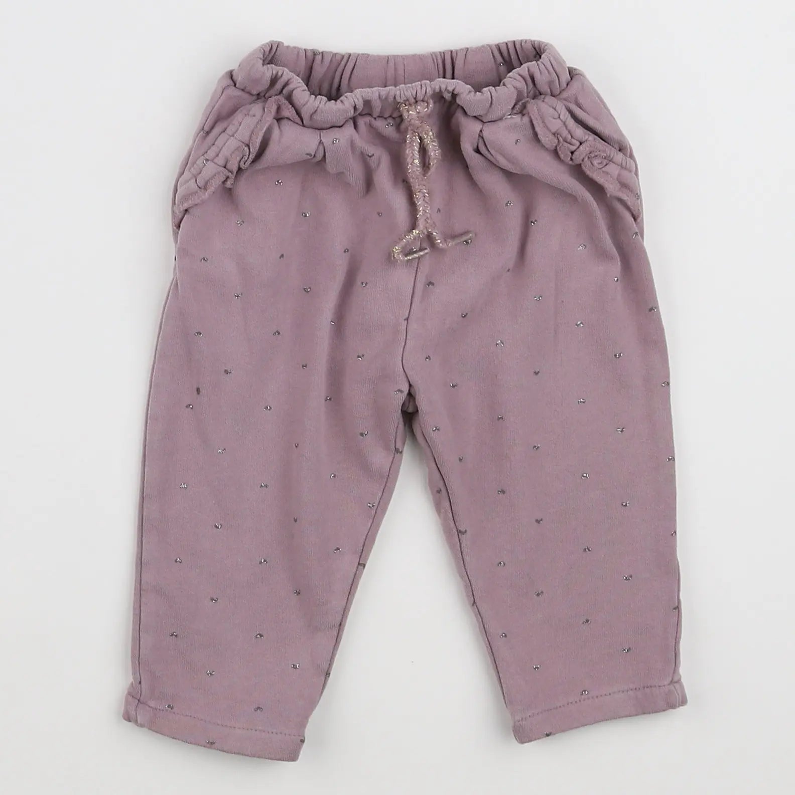 Vertbaudet - pantalon violet - 12 mois