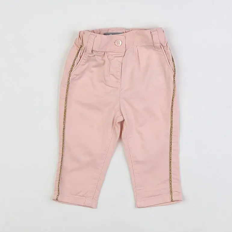 Vertbaudet - pantalon rose - 3 mois