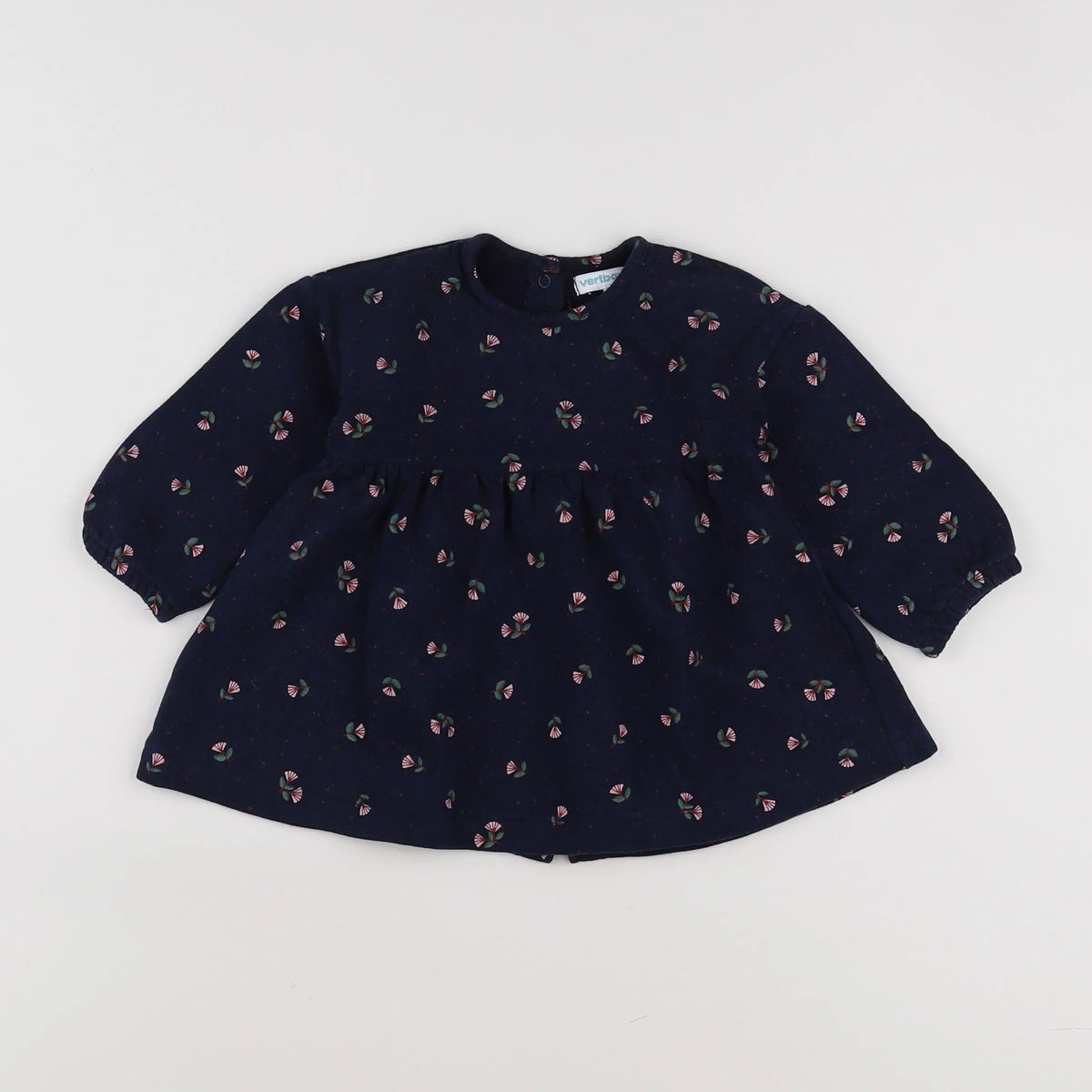 Vertbaudet - robe bleu - 9 mois