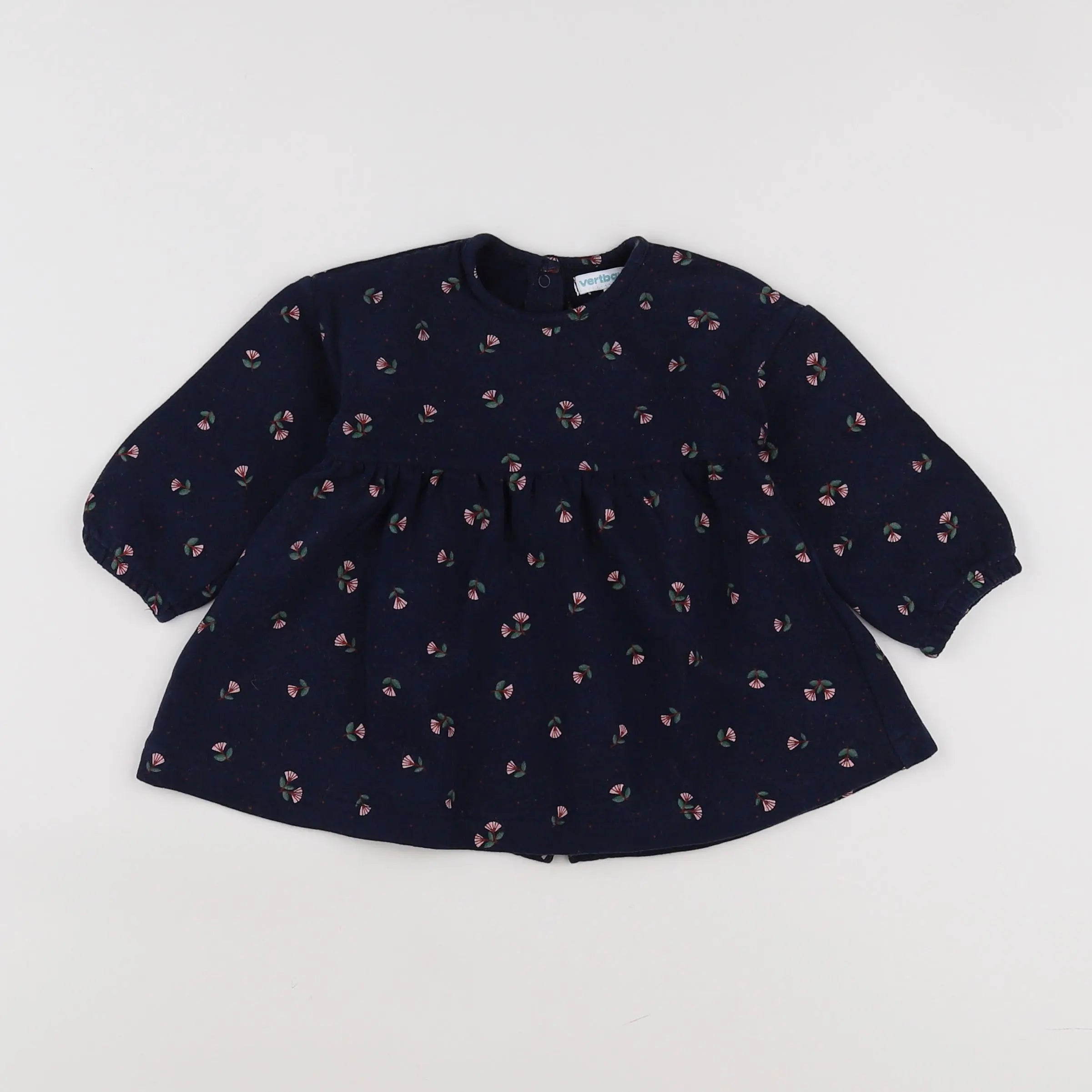 Vertbaudet - robe bleu - 9 mois