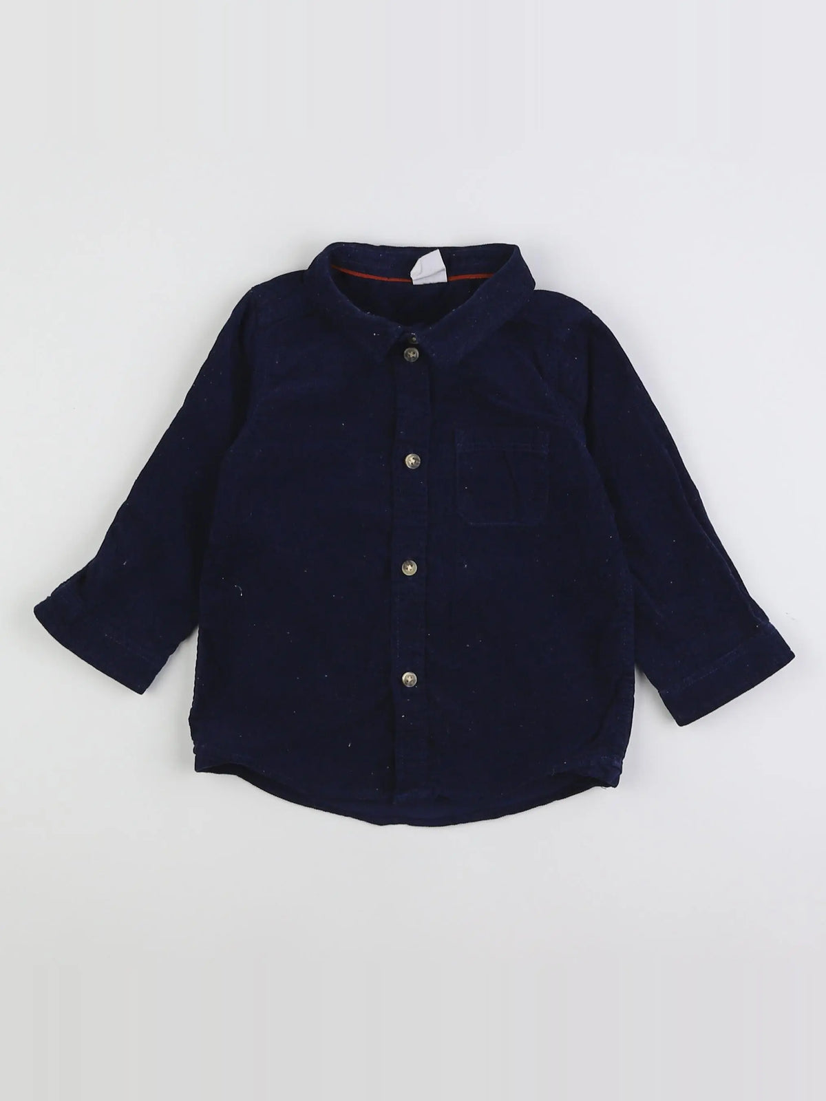 H&M - chemise bleu - 9/12 mois