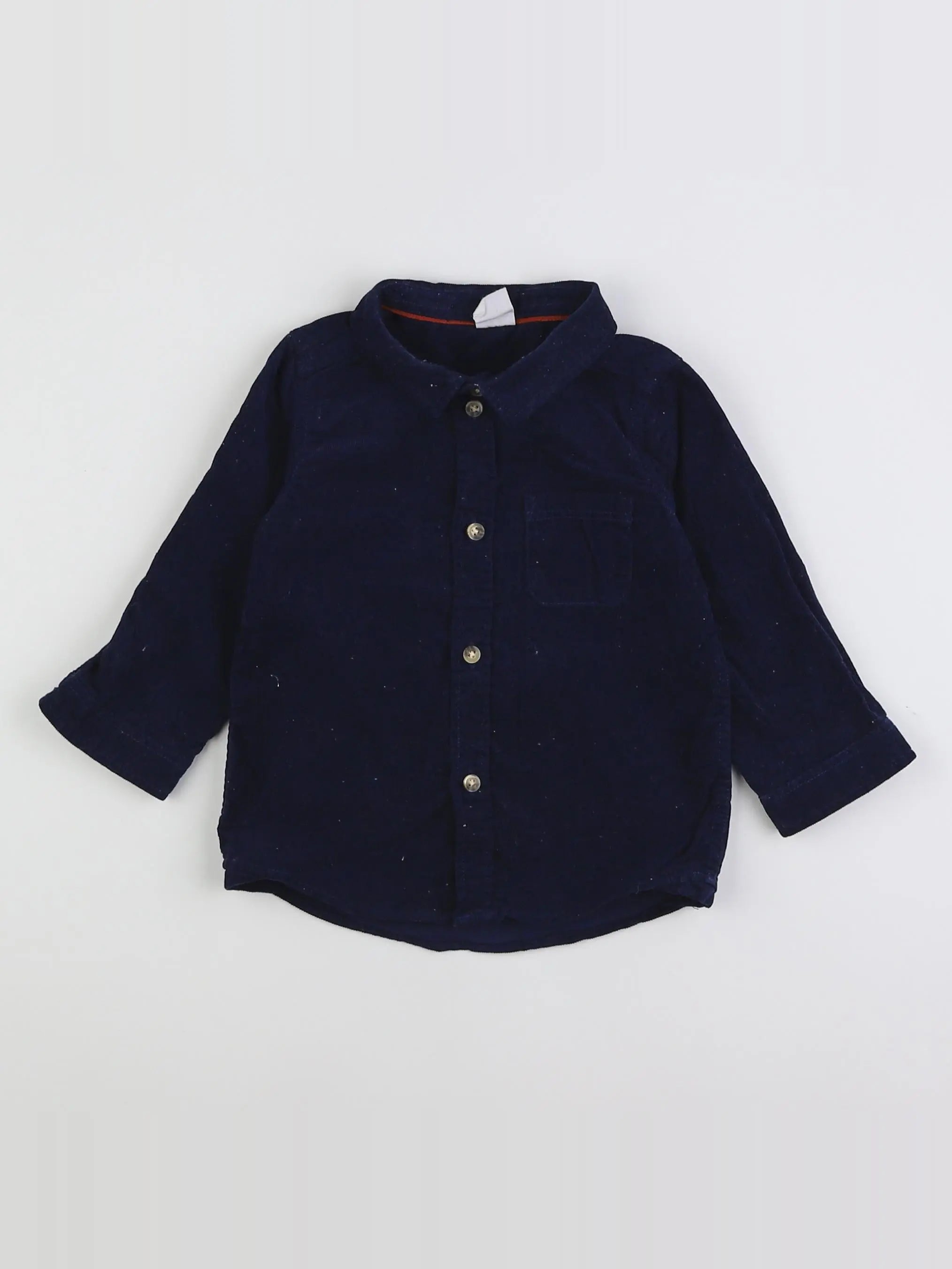H&M - chemise bleu - 9/12 mois
