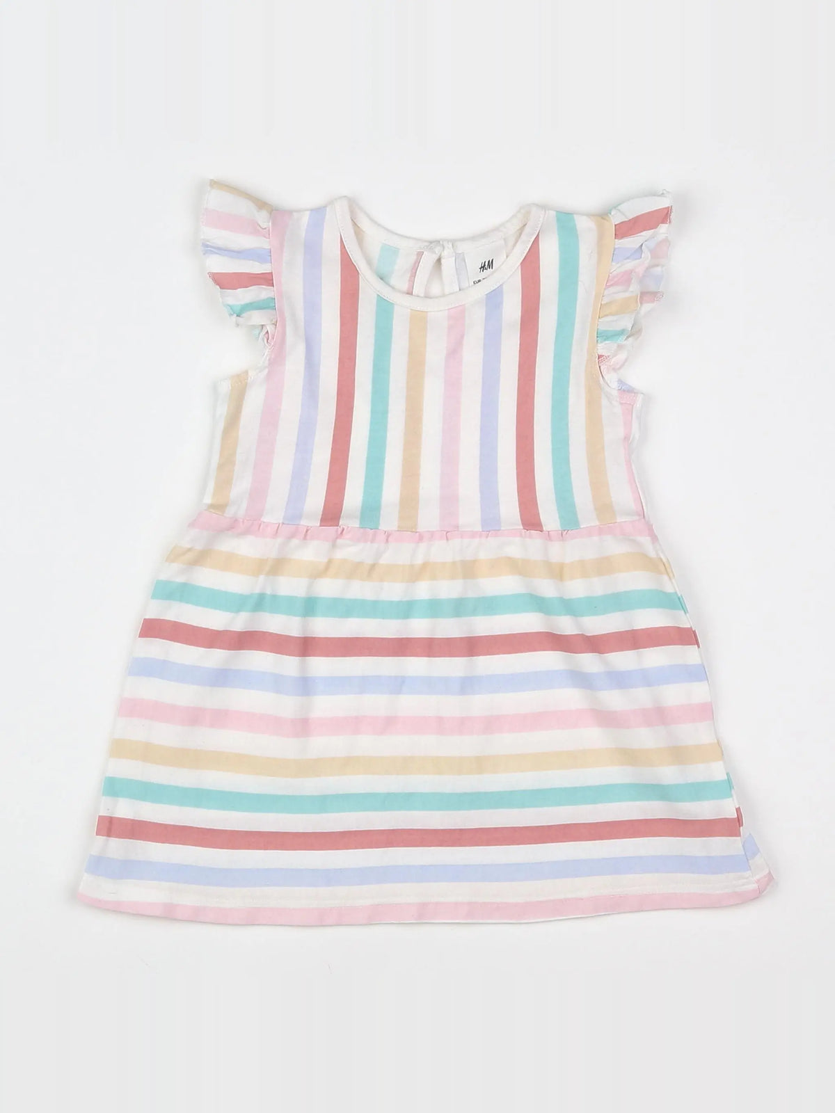 H&M - robe blanc - 6/9 mois