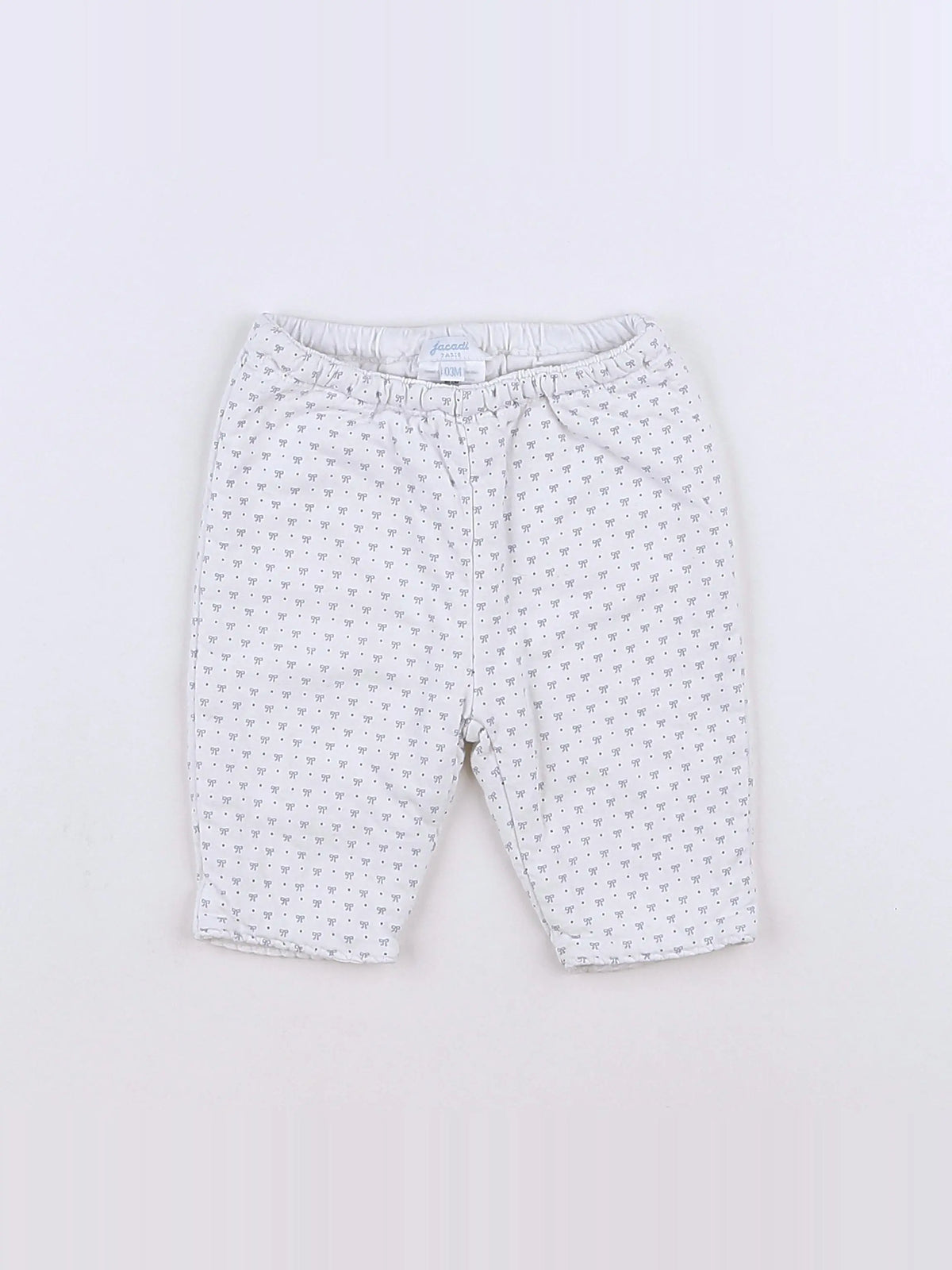 Jacadi - legging blanc, bleu - 3 mois
