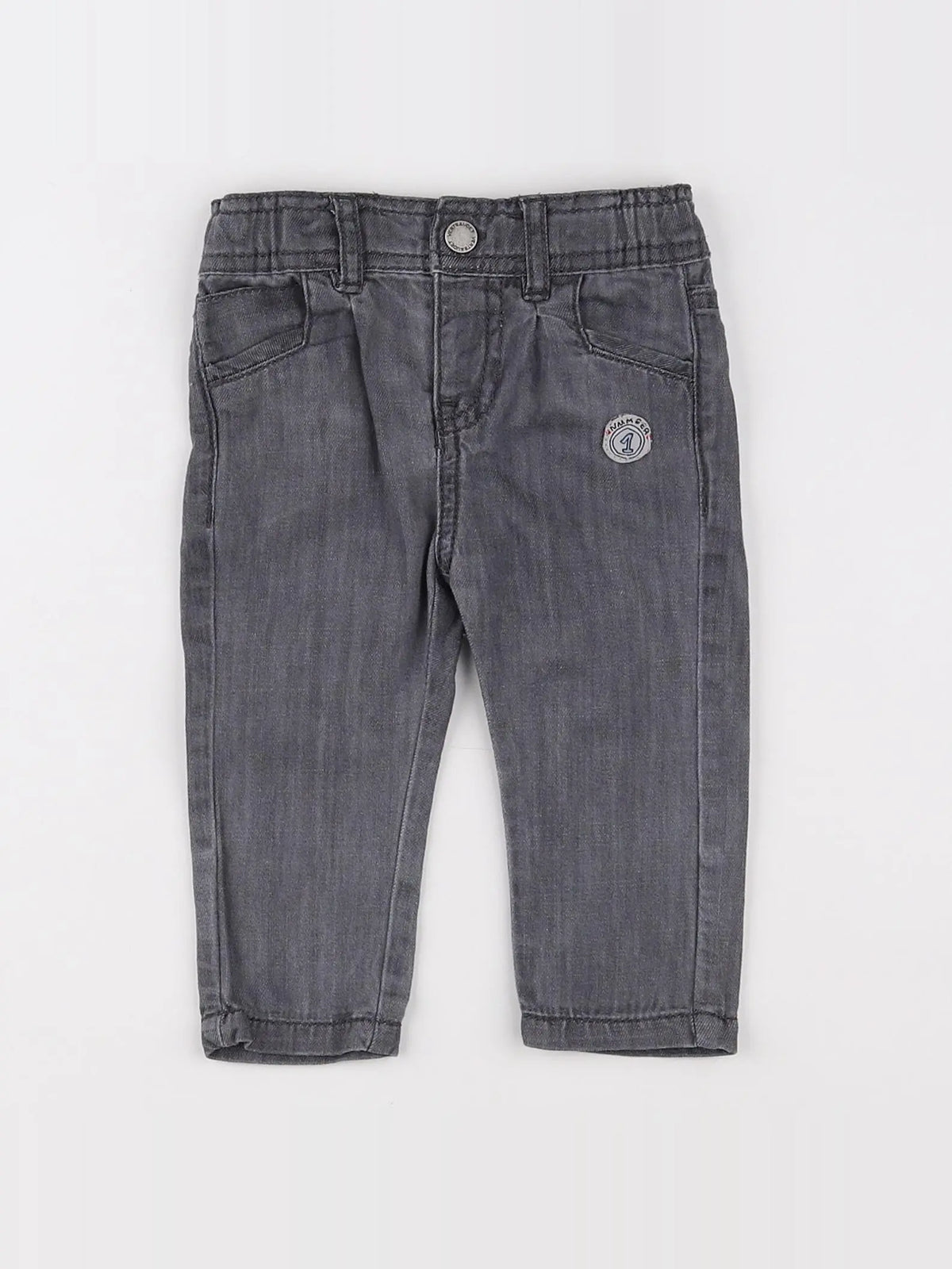 Vertbaudet - jean gris - 3 mois