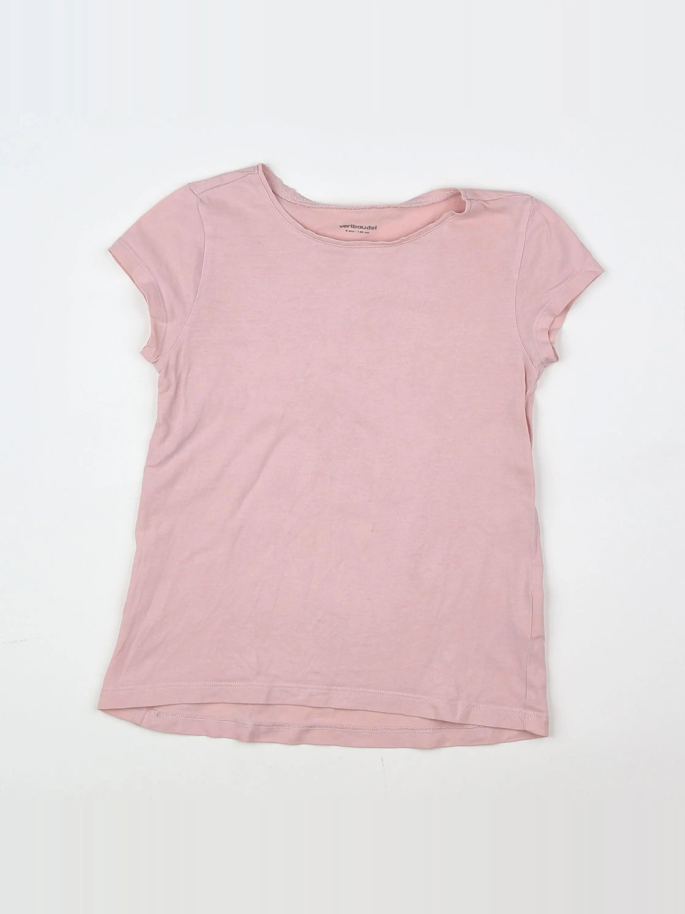 Vertbaudet - tee-shirt rose - 8 ans