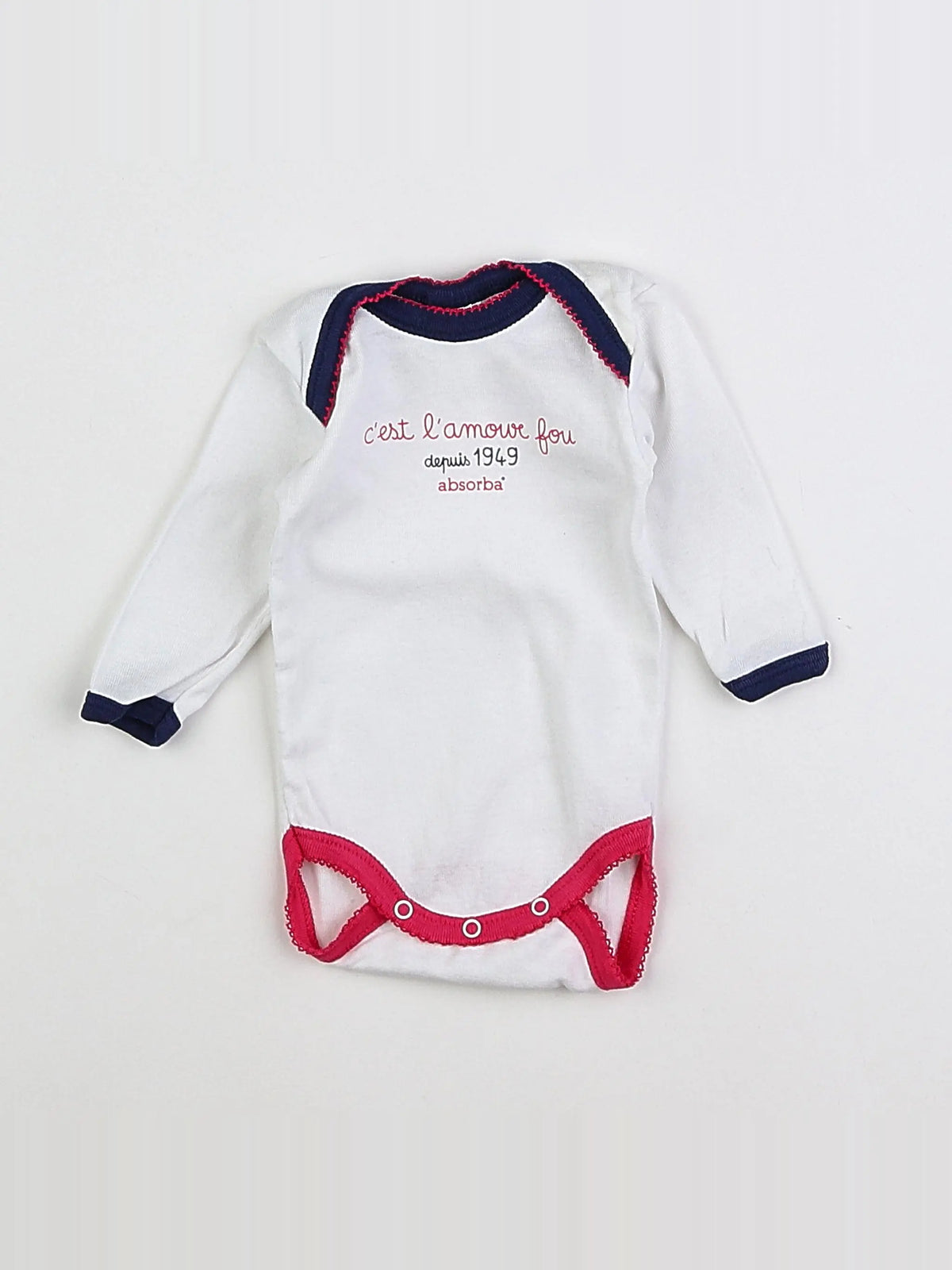 Absorba - body blanc - 3 mois