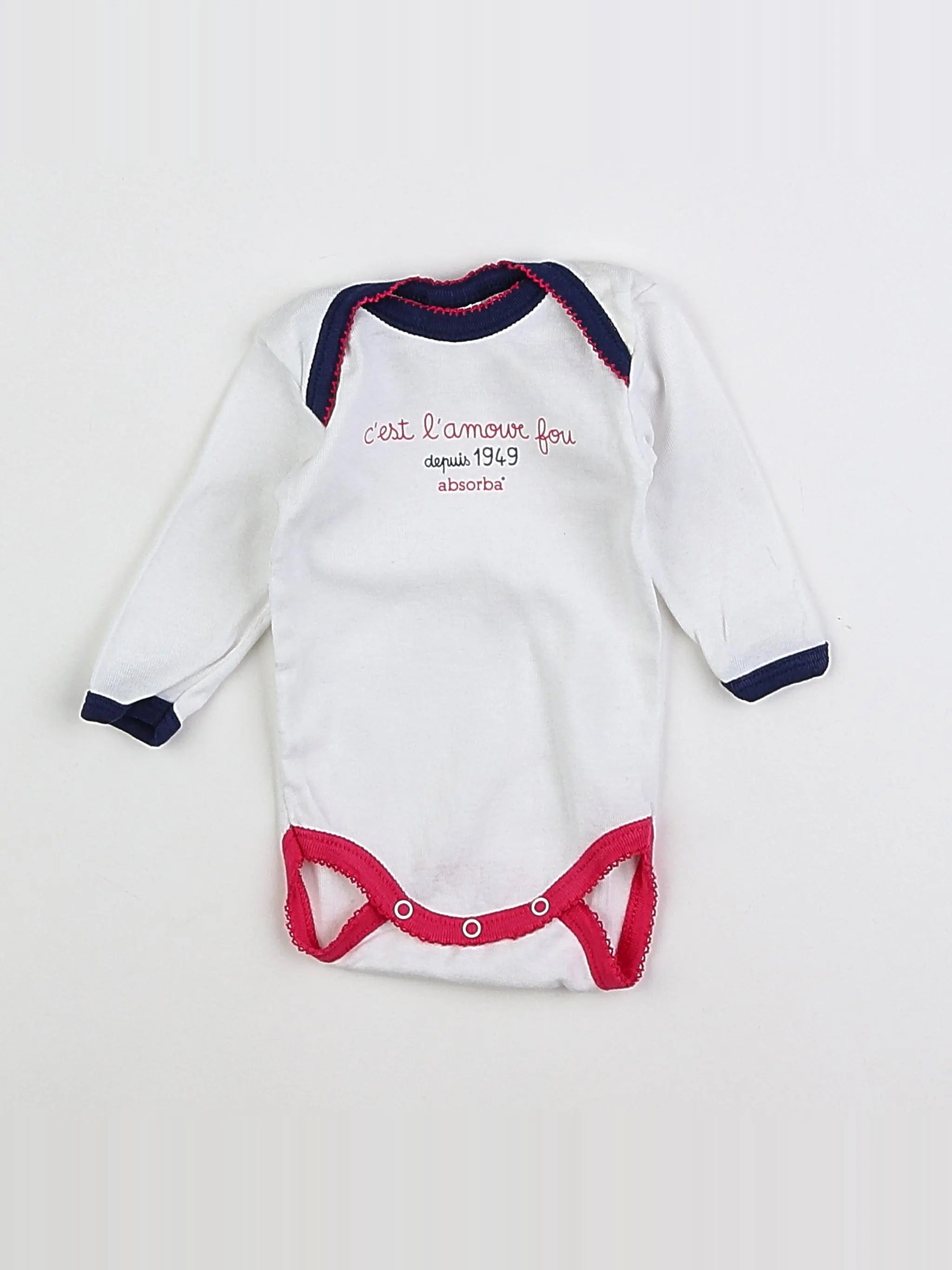 Absorba - body blanc - 3 mois