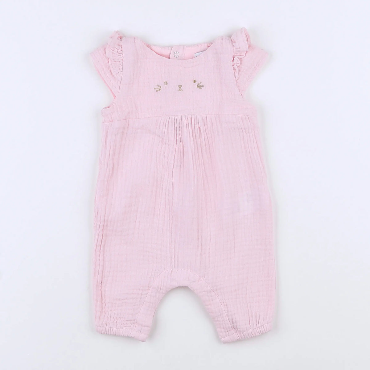 Vertbaudet - combinaison rose - 1 mois