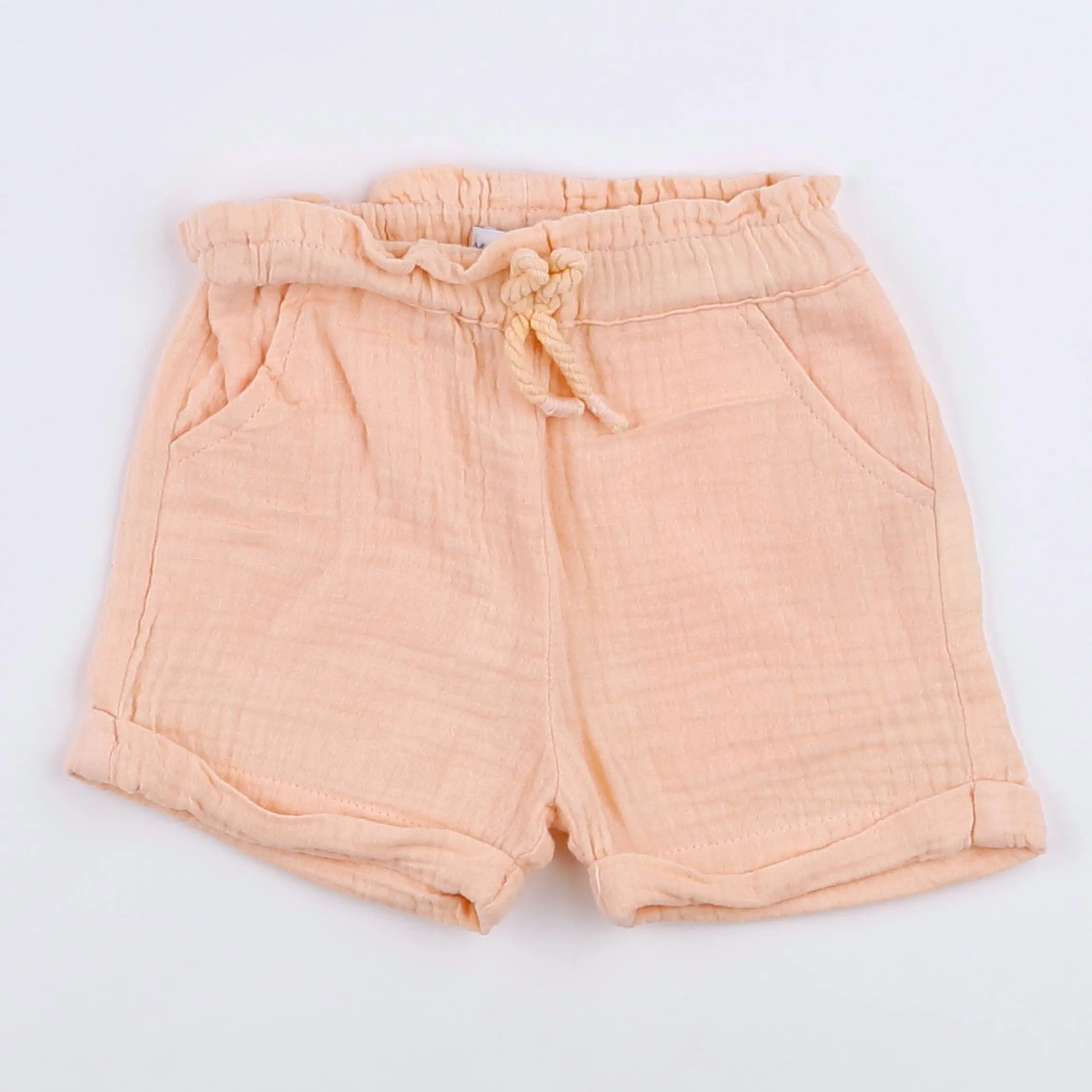 Vertbaudet - short orange - 9 mois