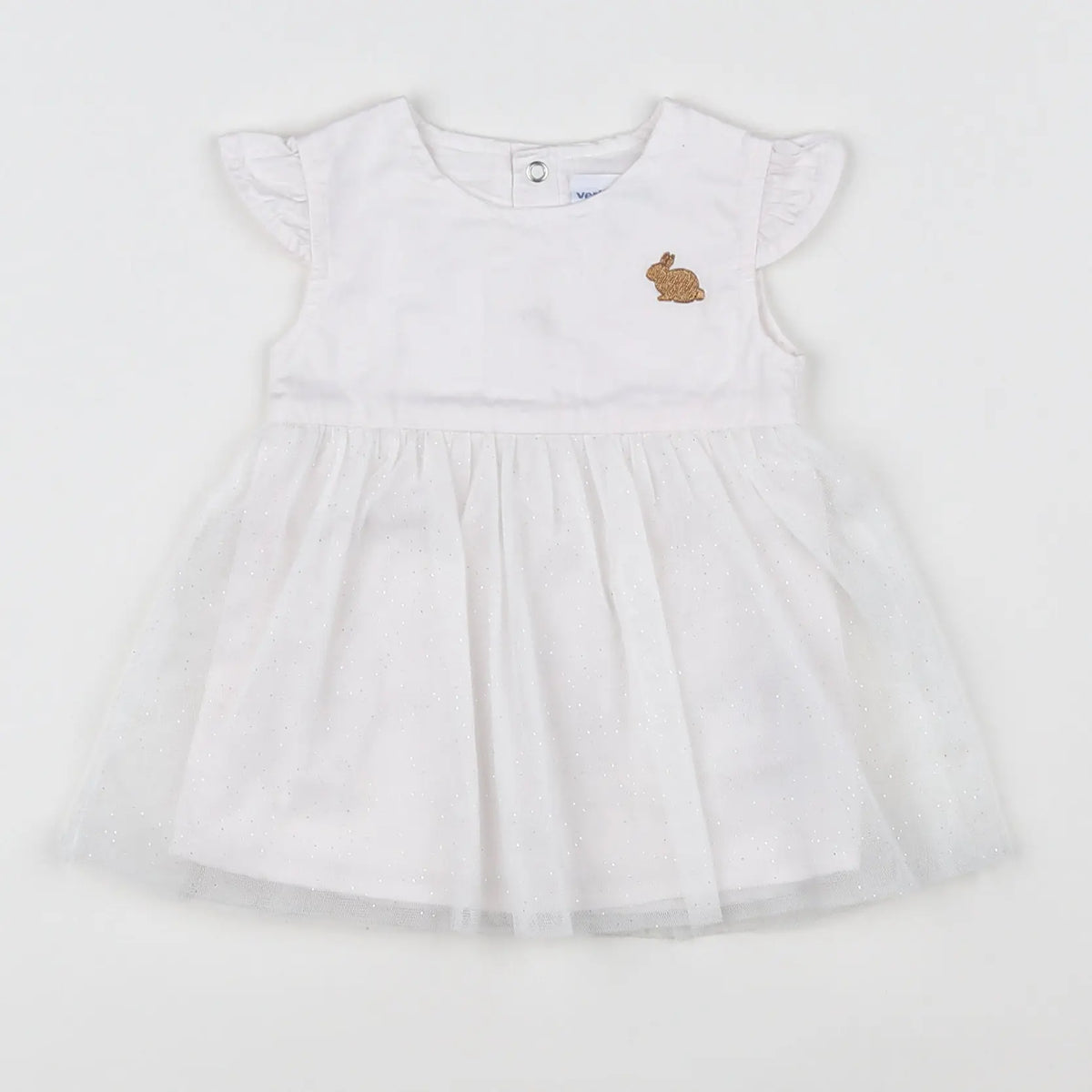 Vertbaudet - robe blanc - 1 mois