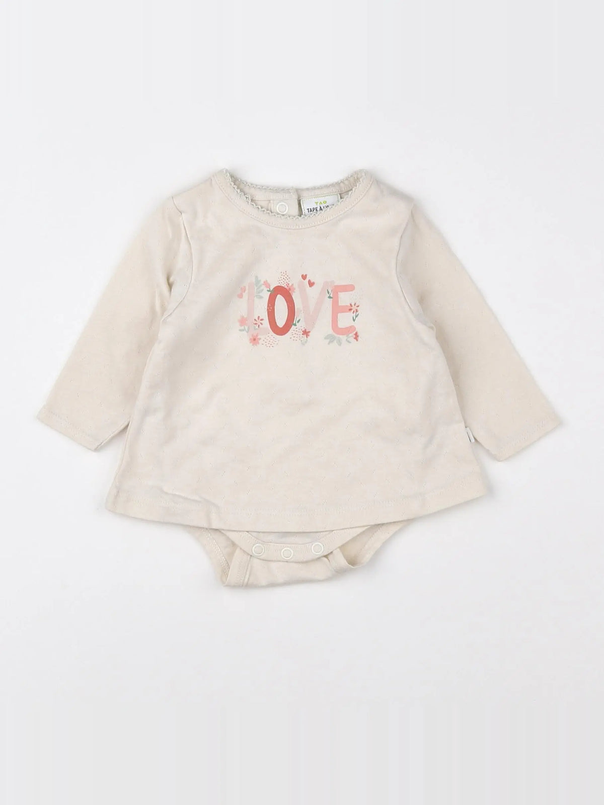 Tape à l'oeil - body vetement beige - 3 mois