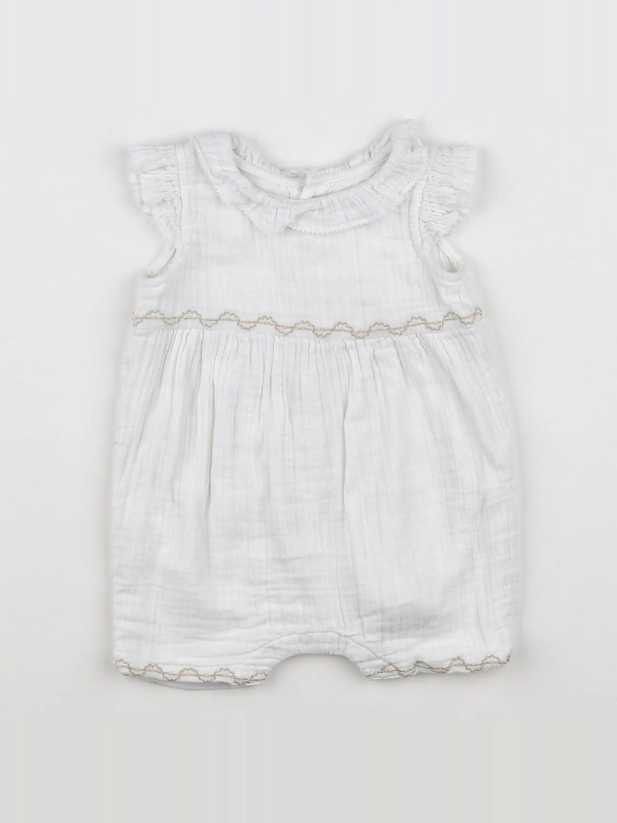 Boutchou - combinaison blanc, or - 3 mois