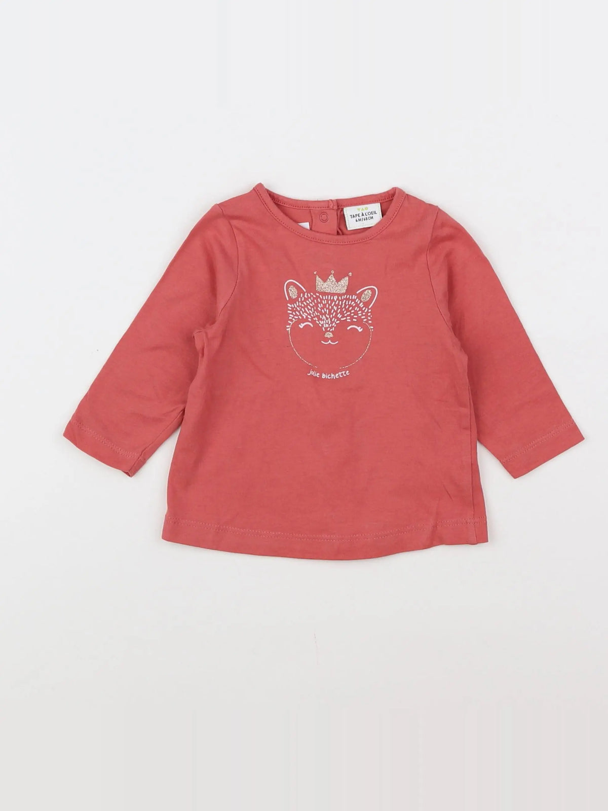 Tape à l'oeil - tee-shirt rose - 6 mois